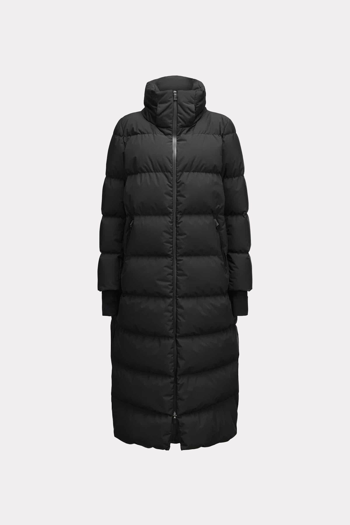 Short down jacket in blue/white