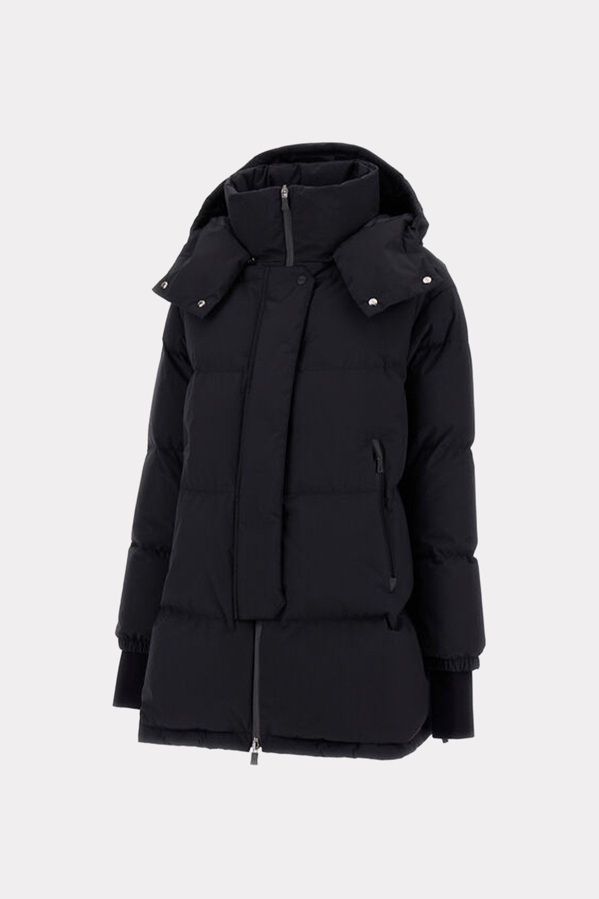 Daunenjacke in schwarz