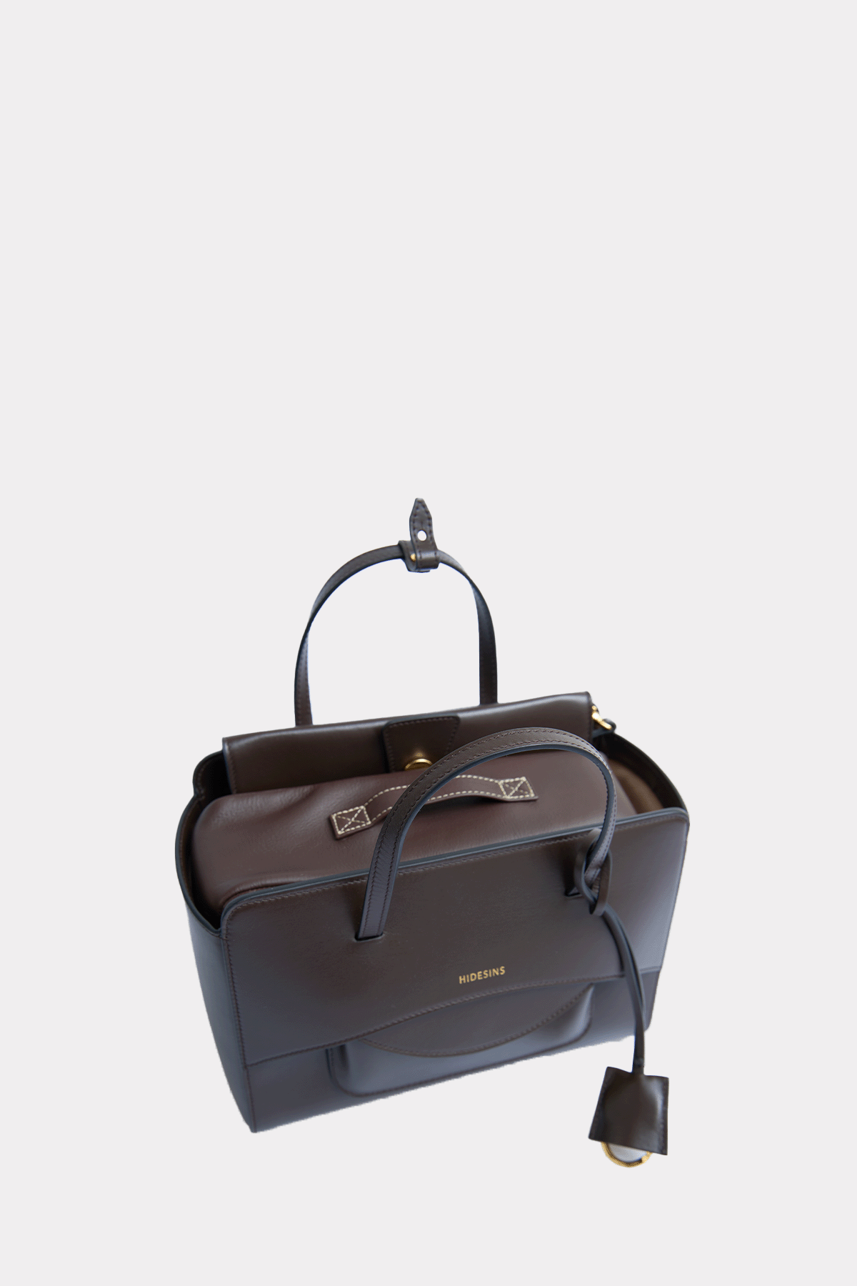 Mittlere Tasche in dunkelbraun