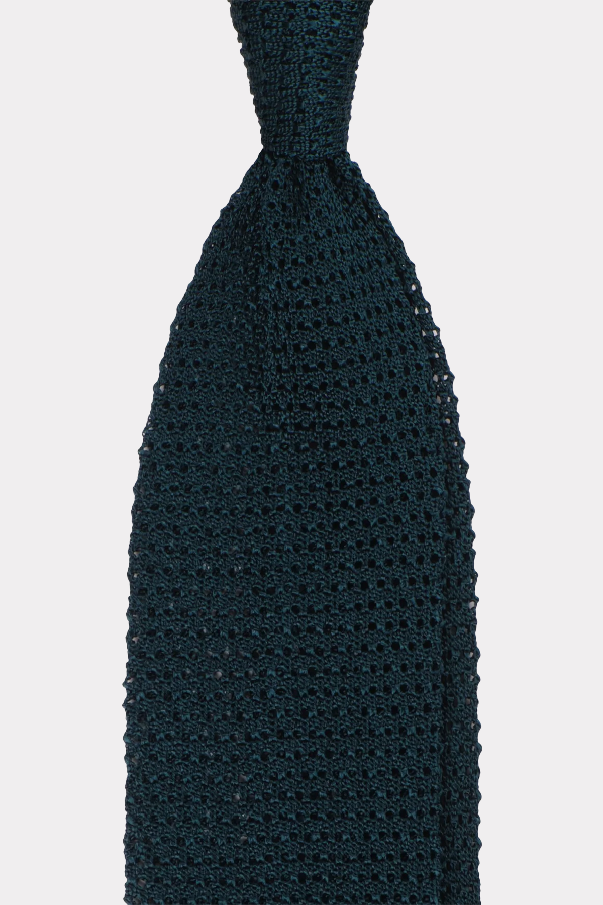 knitted tie in green