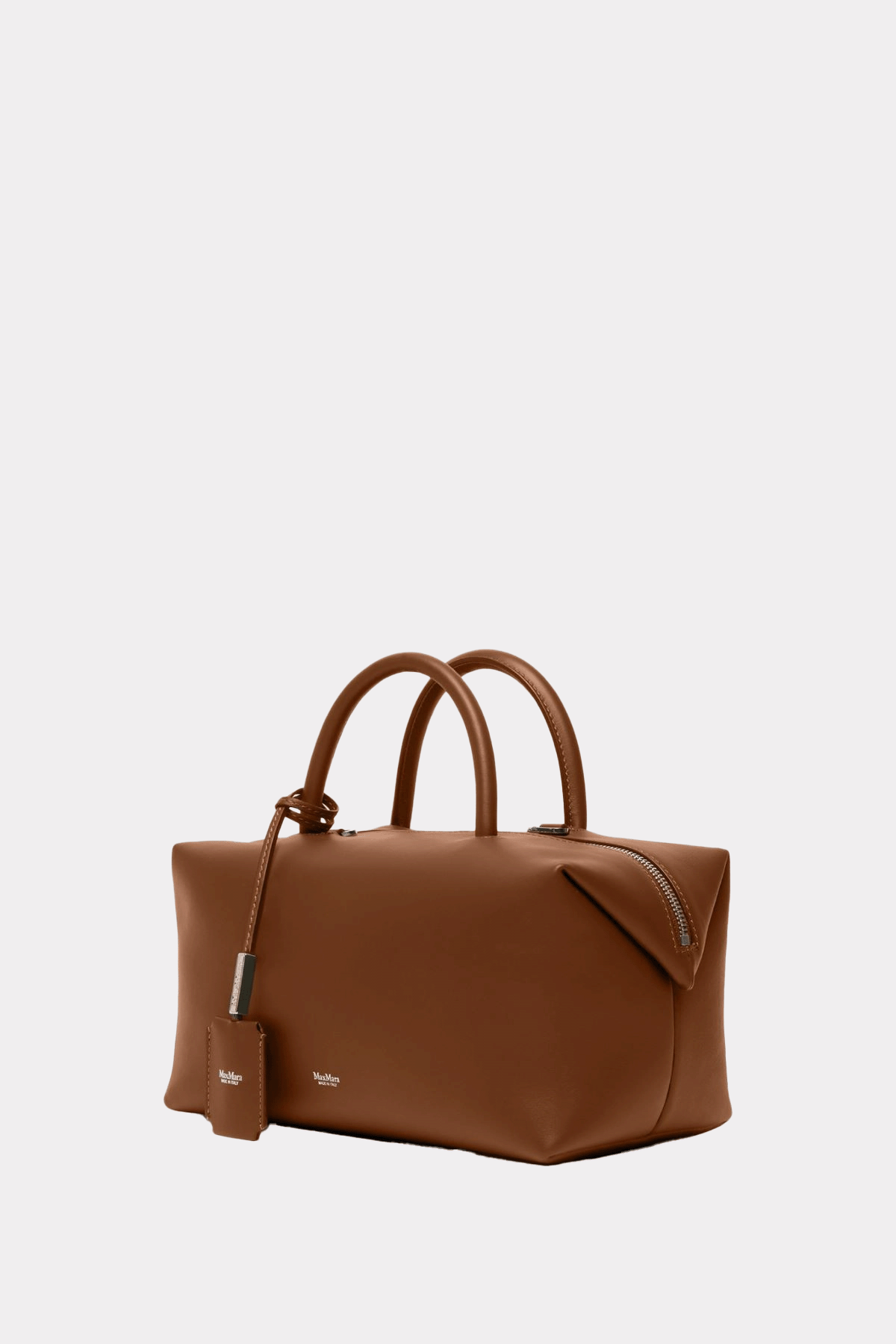 Boston Bag aus Naturleder in braun