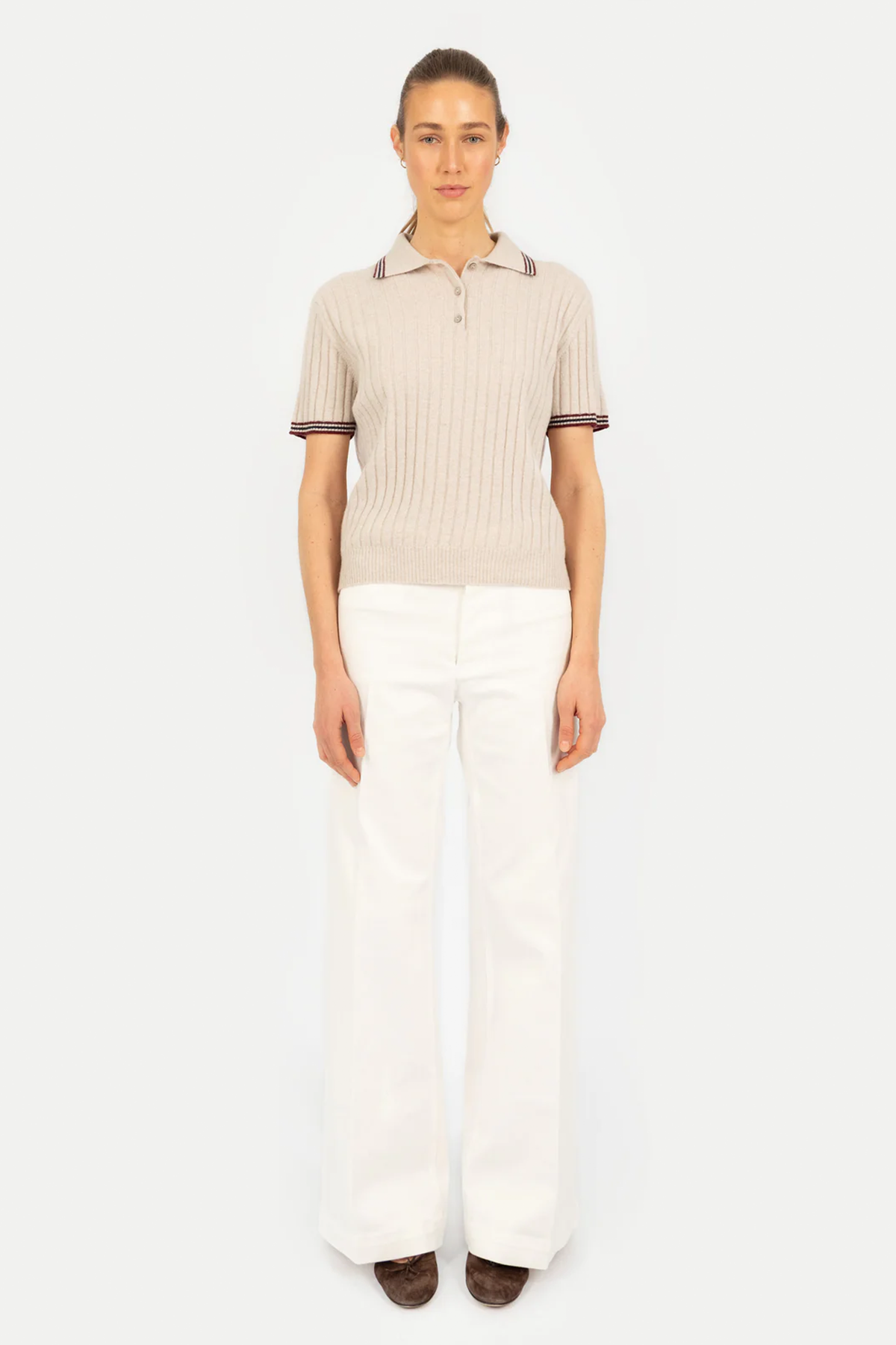 Poloshirt beige Anna V Berg - C.Wirschke Düsseldorf