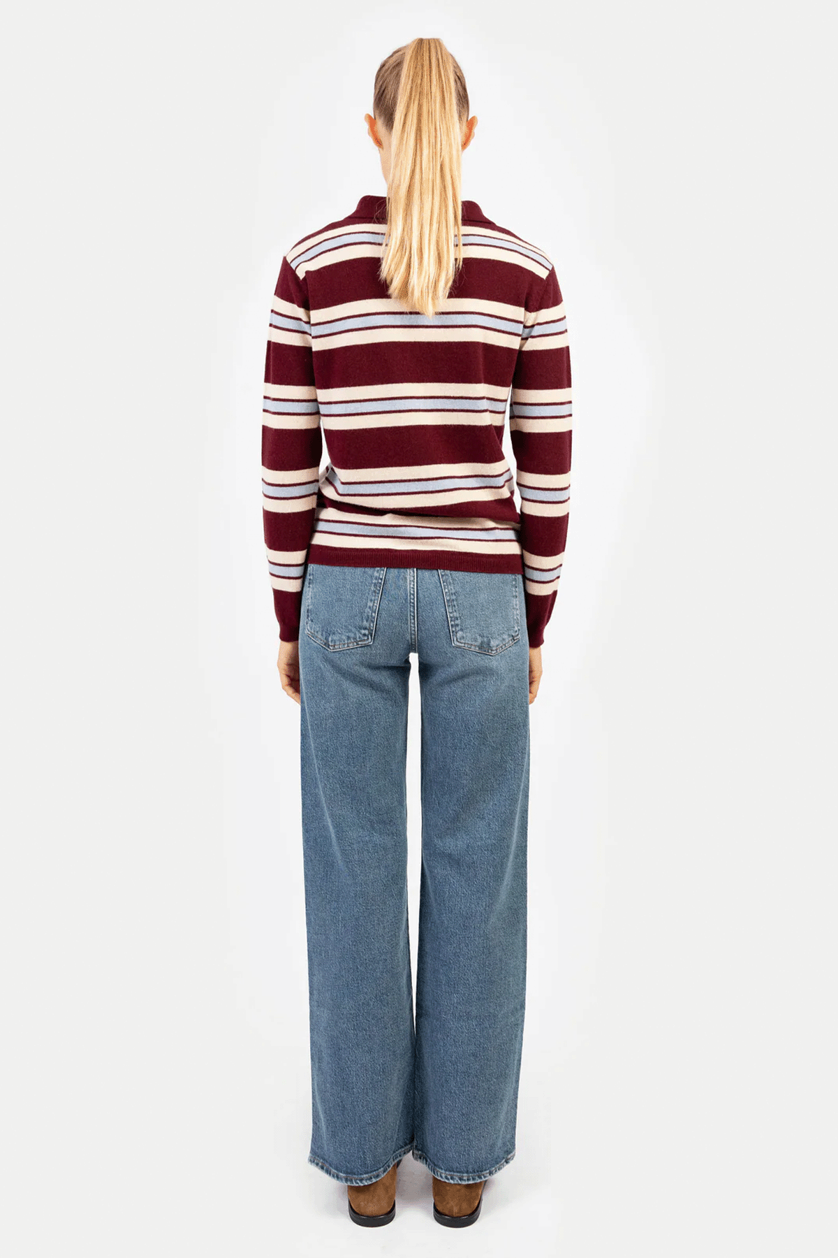'Robin' Polo in bordeaux