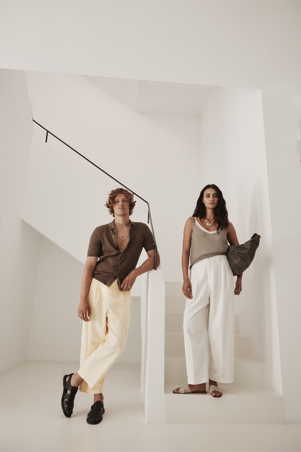 Verkürzte Jeans 'Noa' in vanille