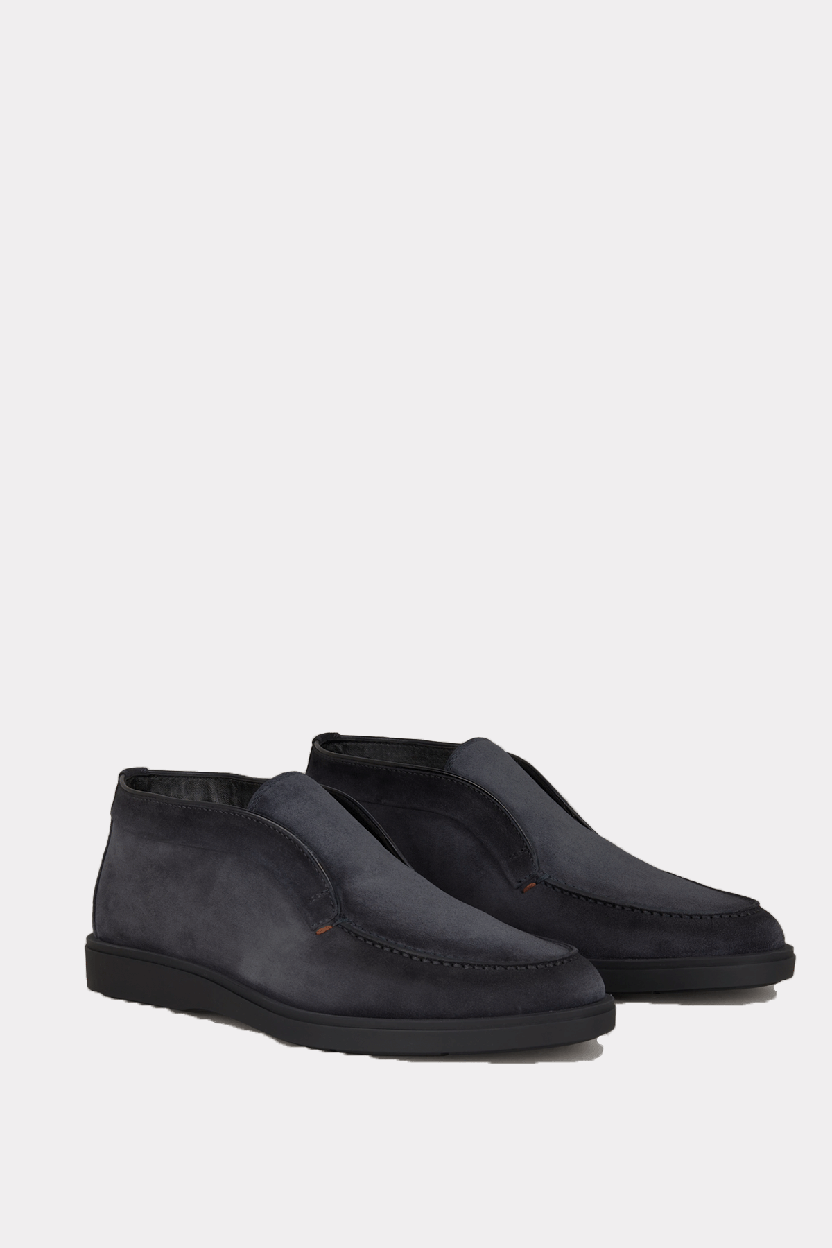 Lined boots in blue