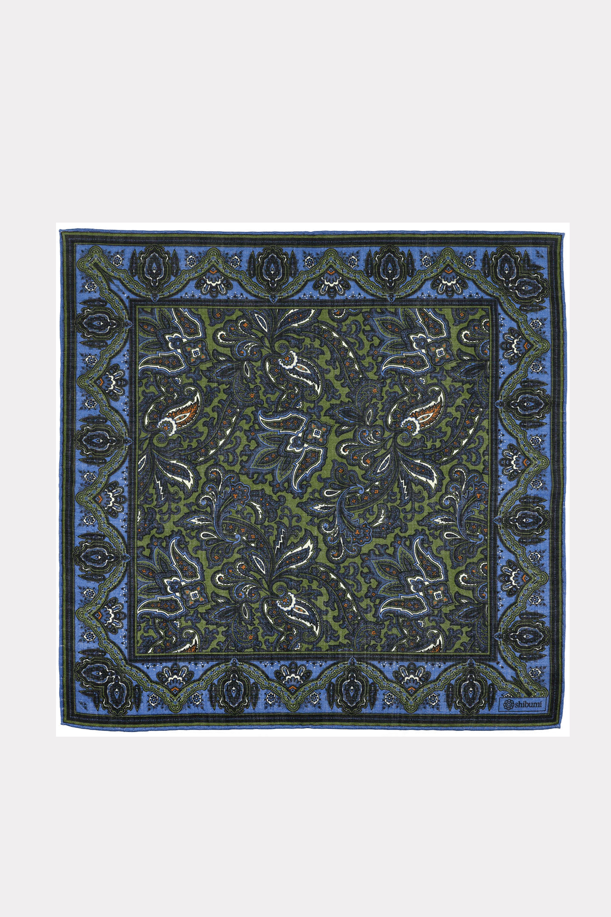 Einstecktuch in oliv