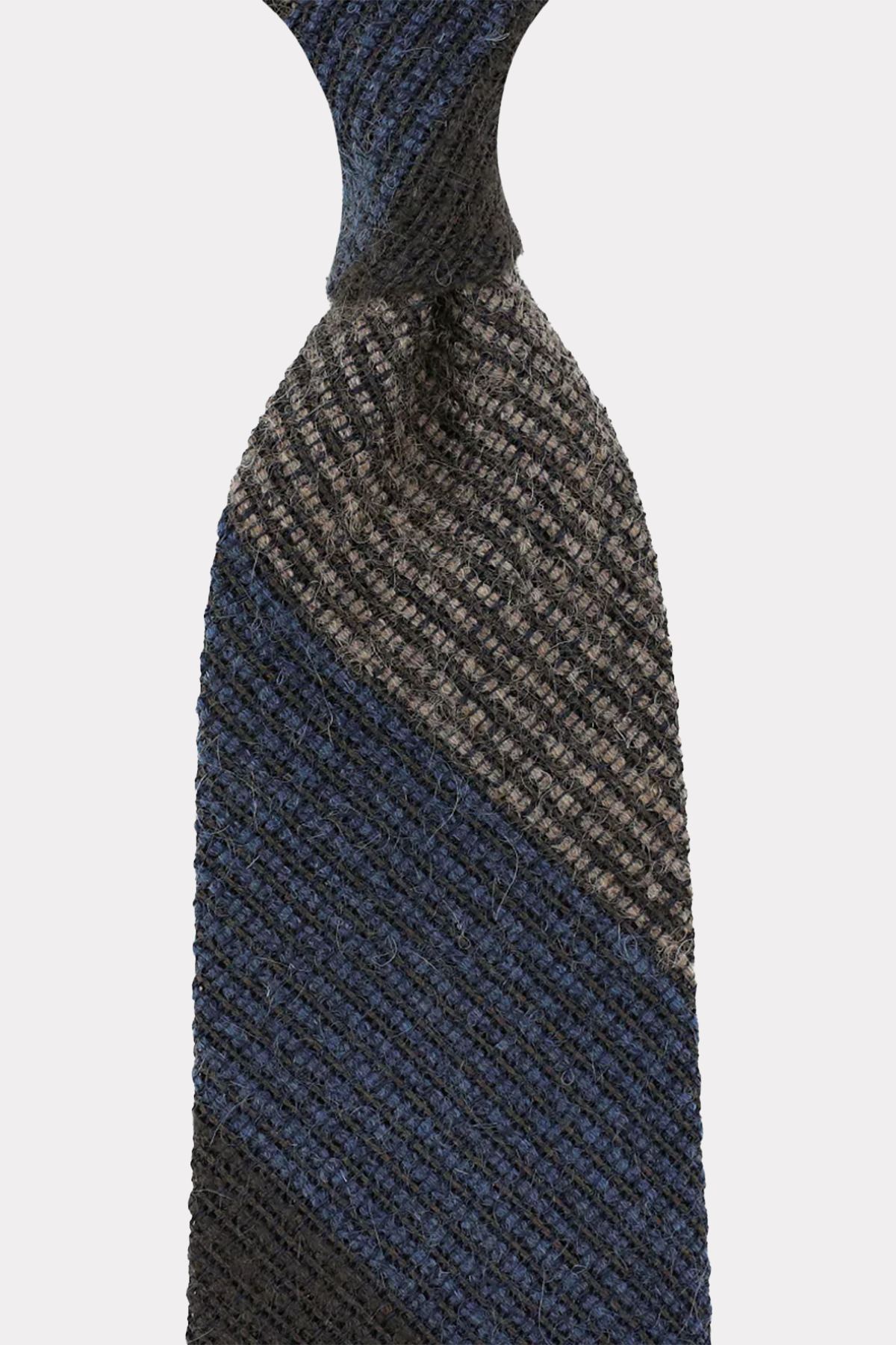 GESTREIFTE KRAWATTE IN BRAUN-BLAU