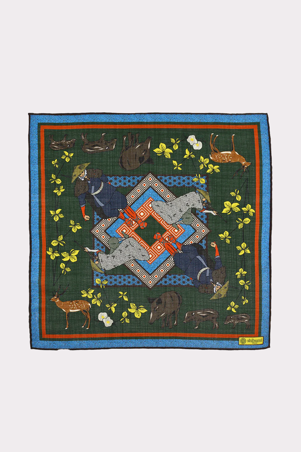 Einstecktuch in oliv