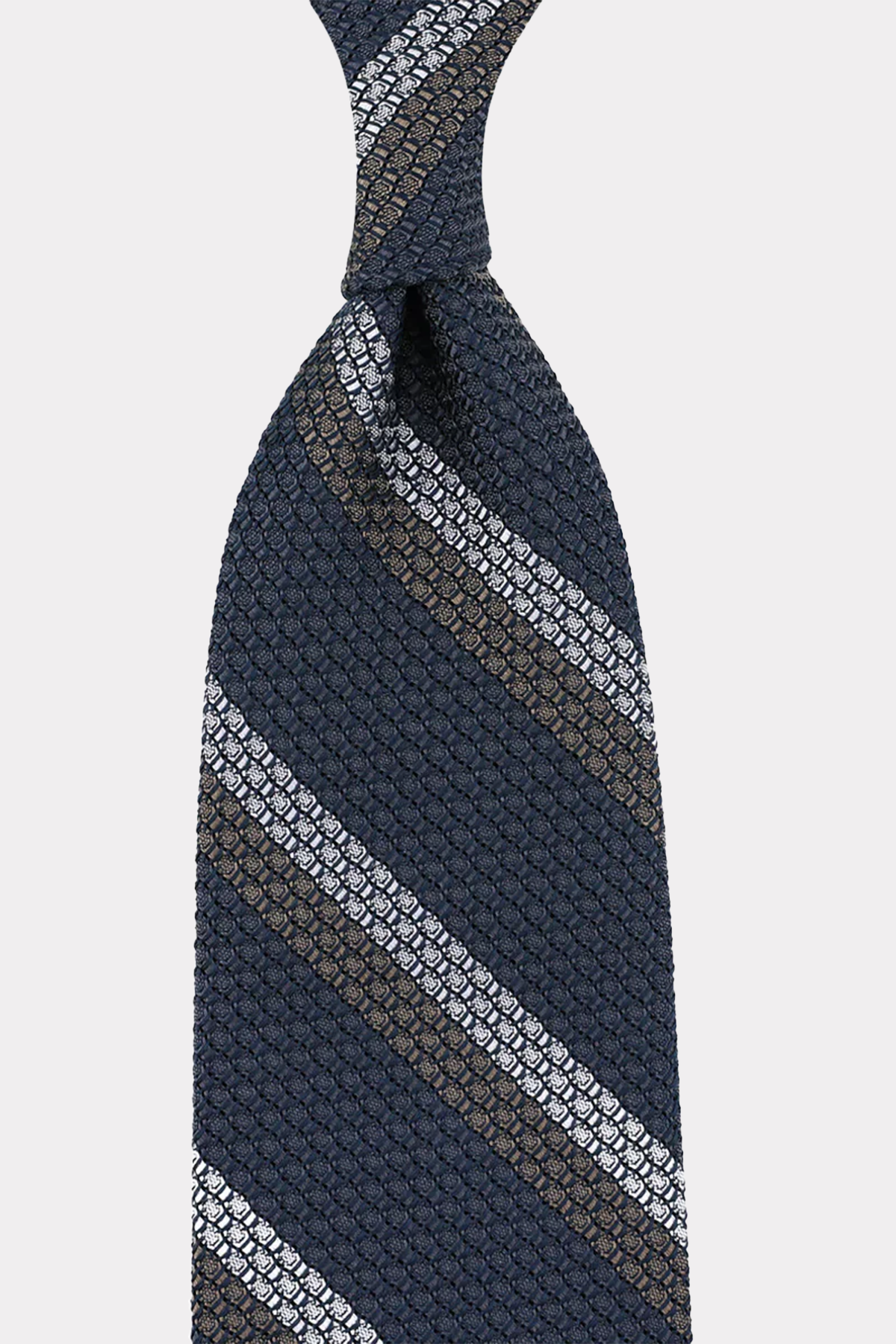 GESTREIFTE KRAWATTE IN grau