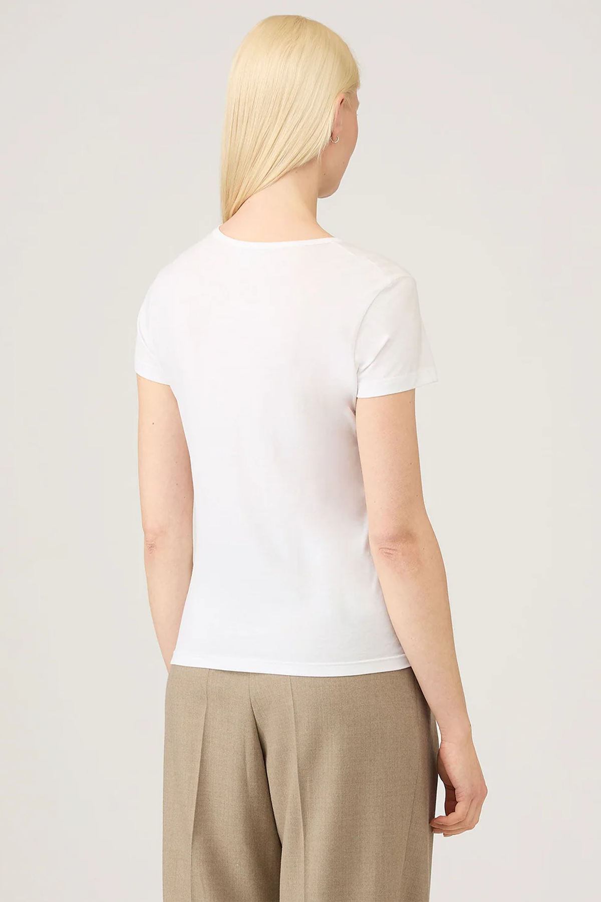 Klassisches T‑Shirt in weiß