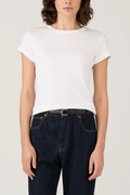 ribbed white t-shirt