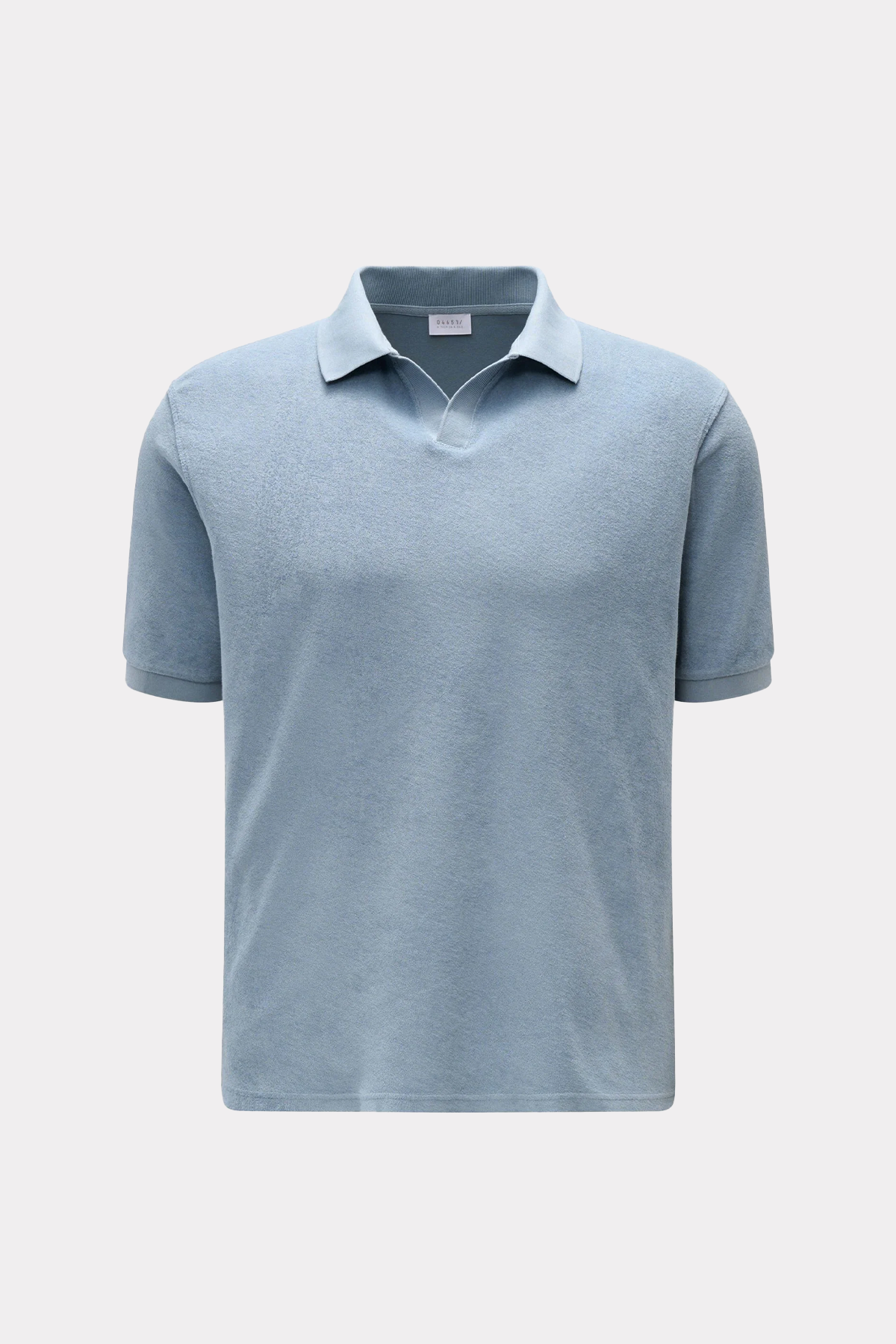 Frottee-Poloshirt 'Terry Johnny' in rauchblau