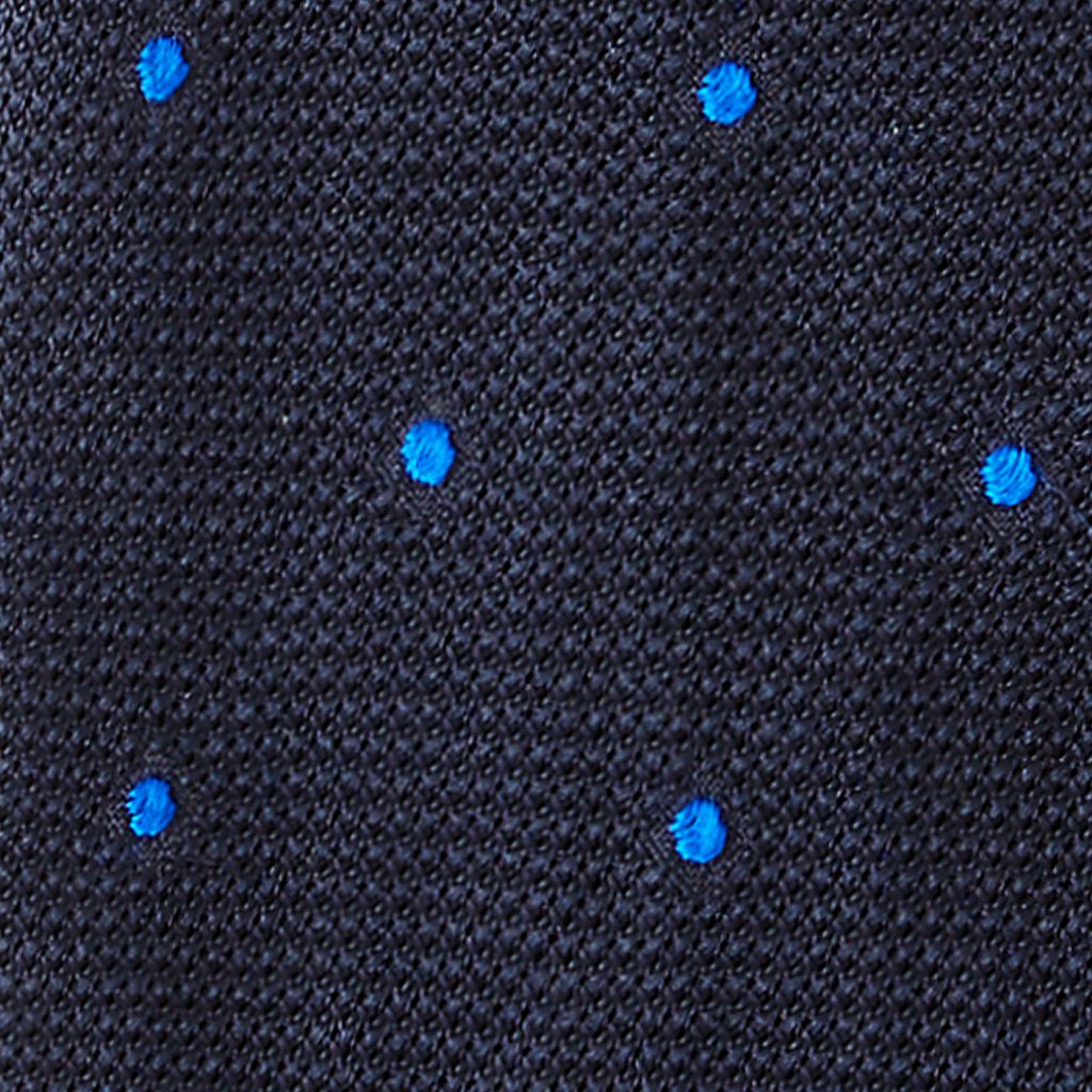 Marineblaue Krawatte von Viola Milano, elegante Seidenkrawatte mit feinem Muster, perfekt für formelle Anlässe.