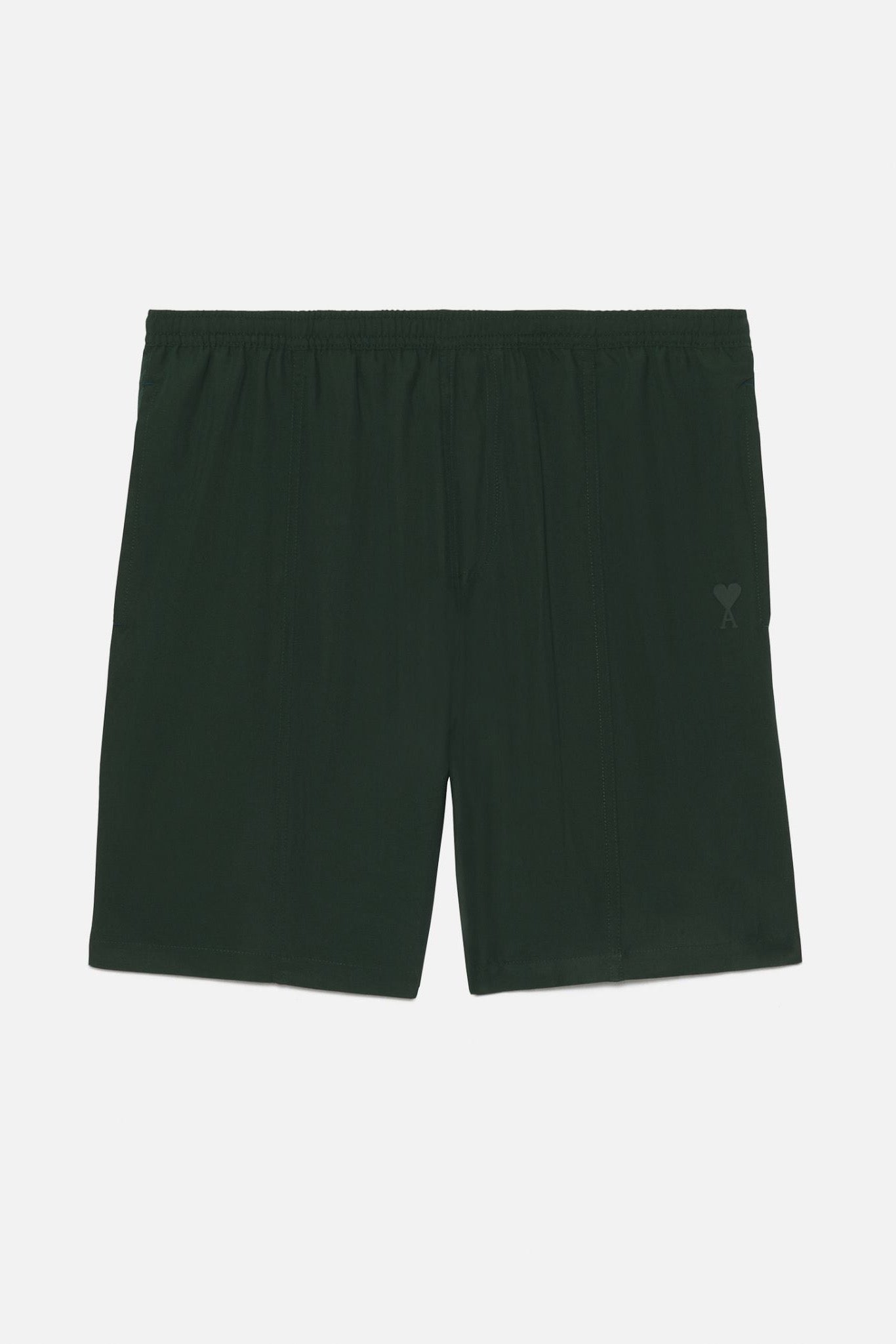 Grüne Badehose von AMI Paris, Badehose mit elastischem Bund und modischem Design, für Herren am Strand oder Pool.