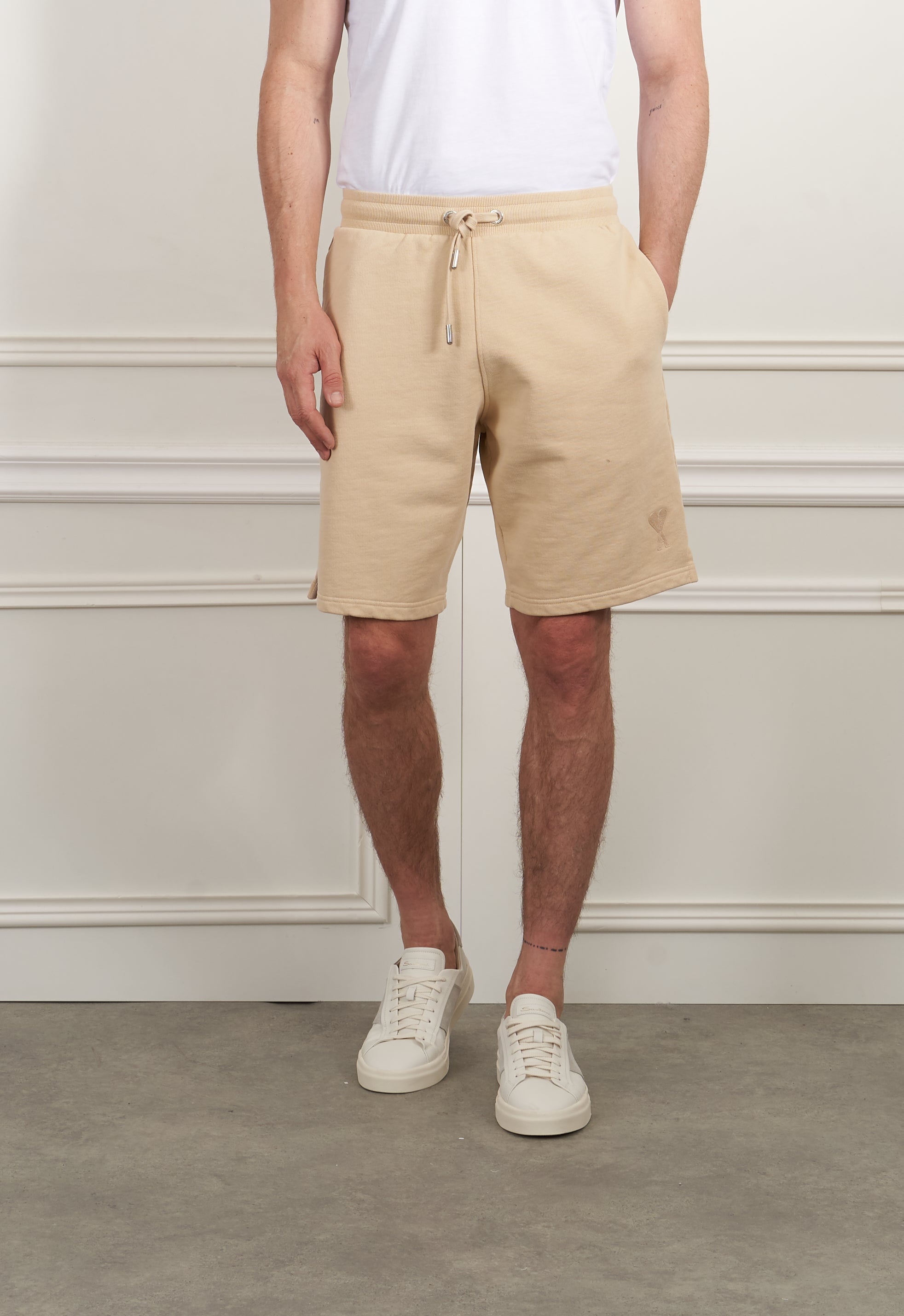 Sweatshorts in beige