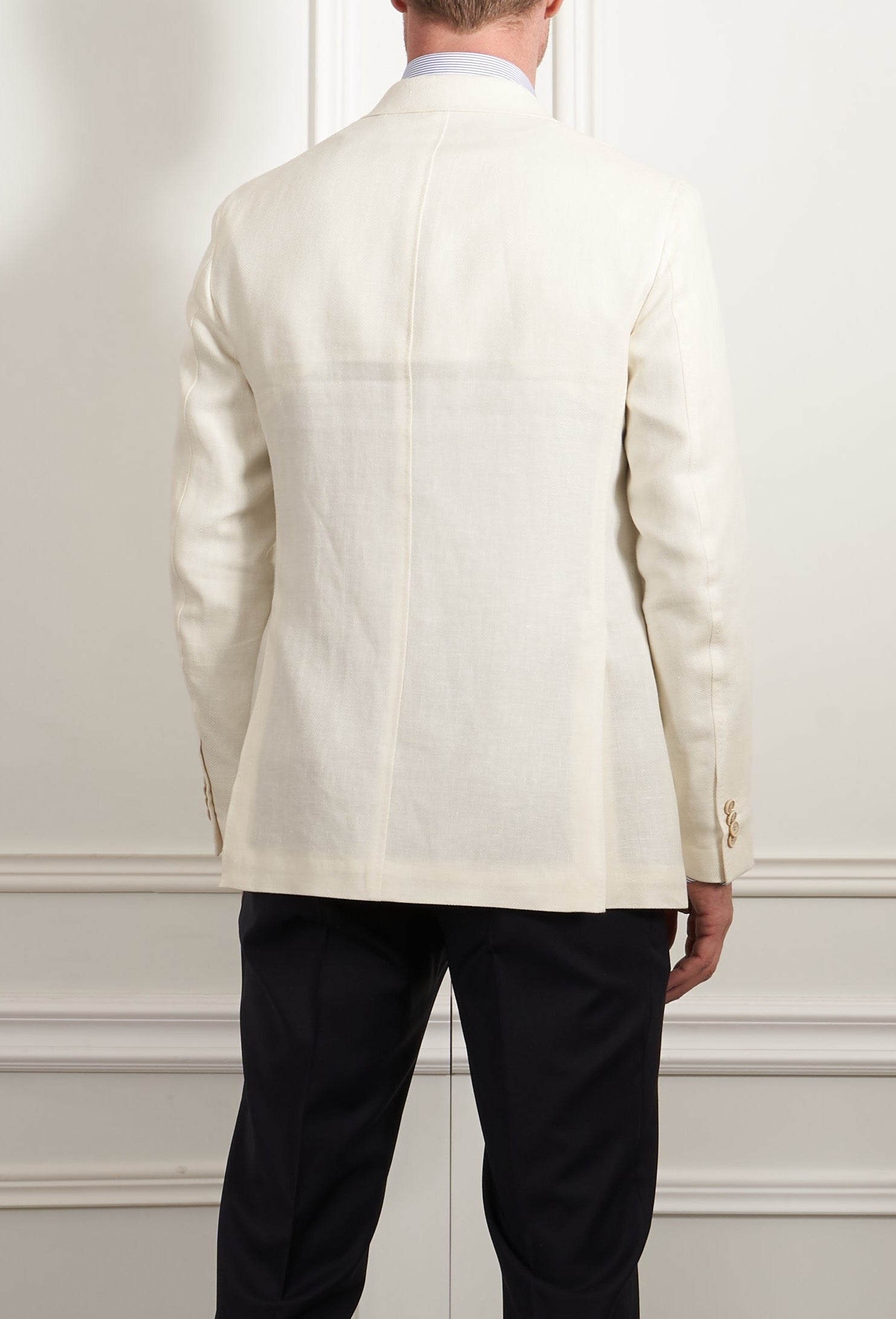 Leinen Sakko in creme