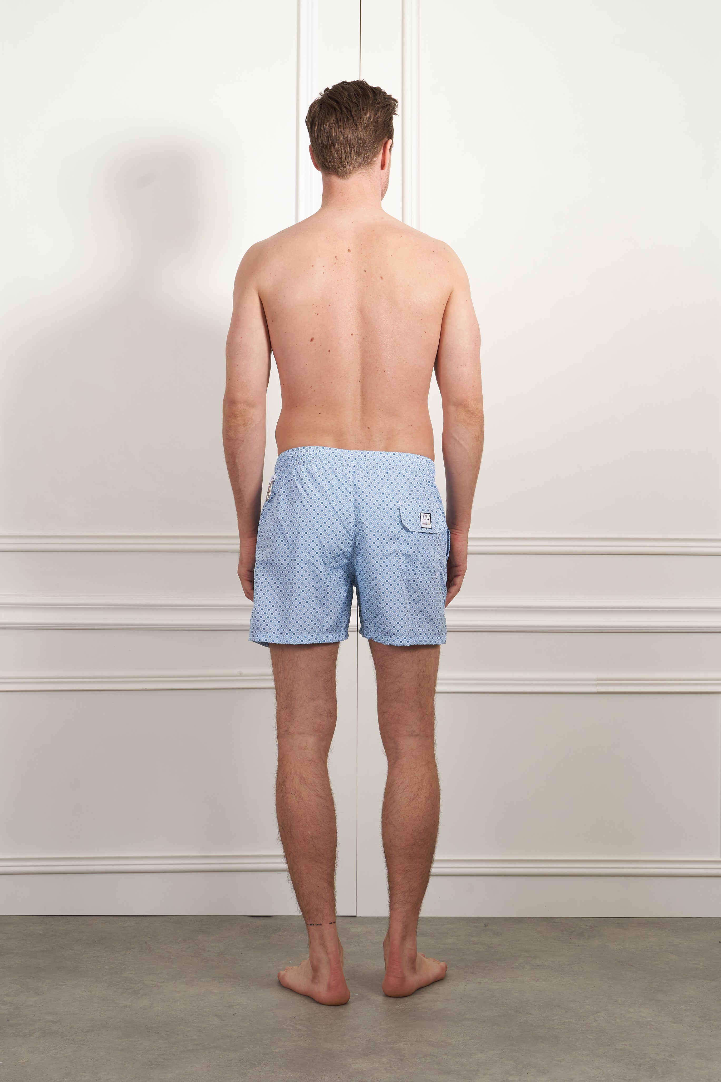 Swimming trunks in light blue