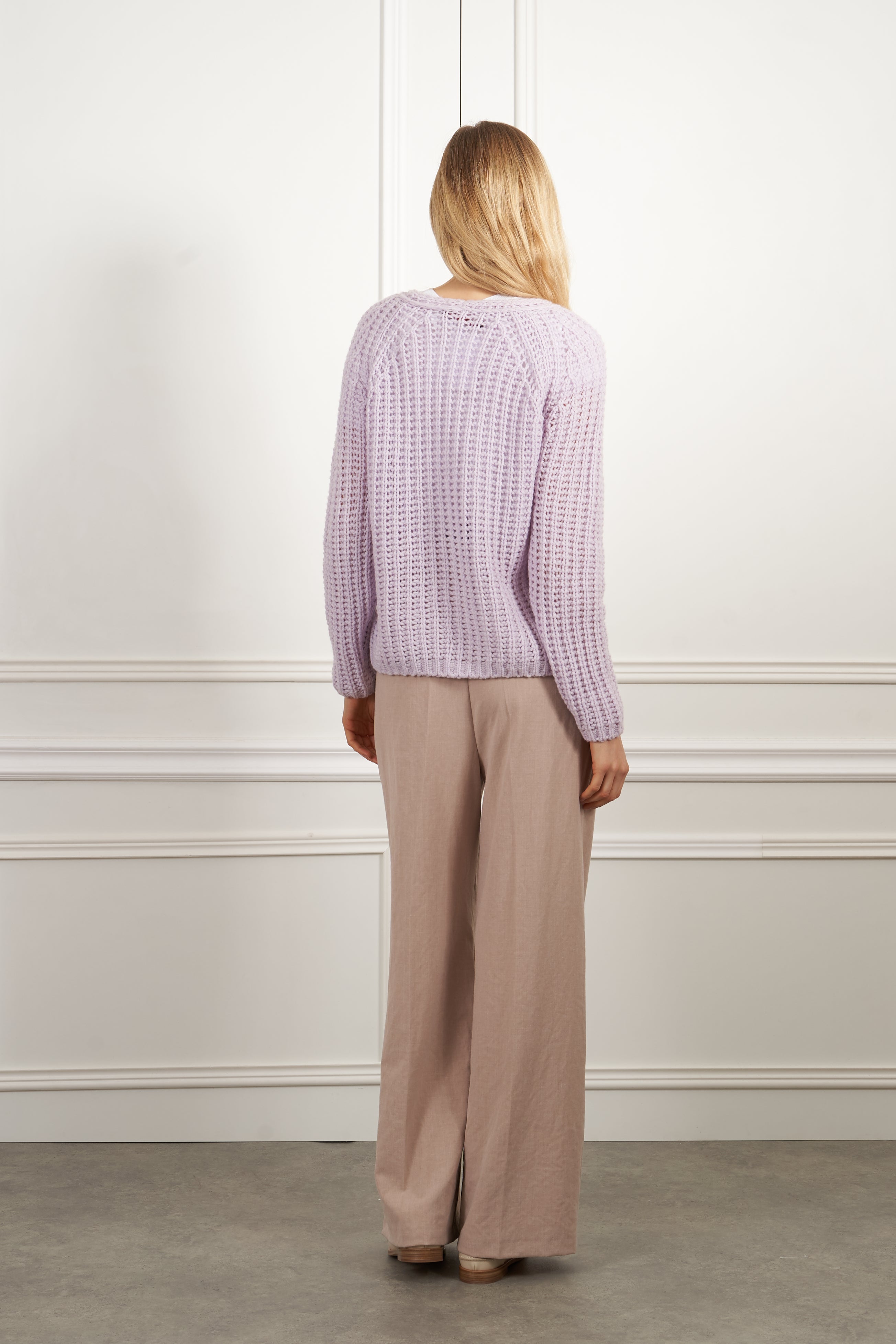 Strickjacke in rosa