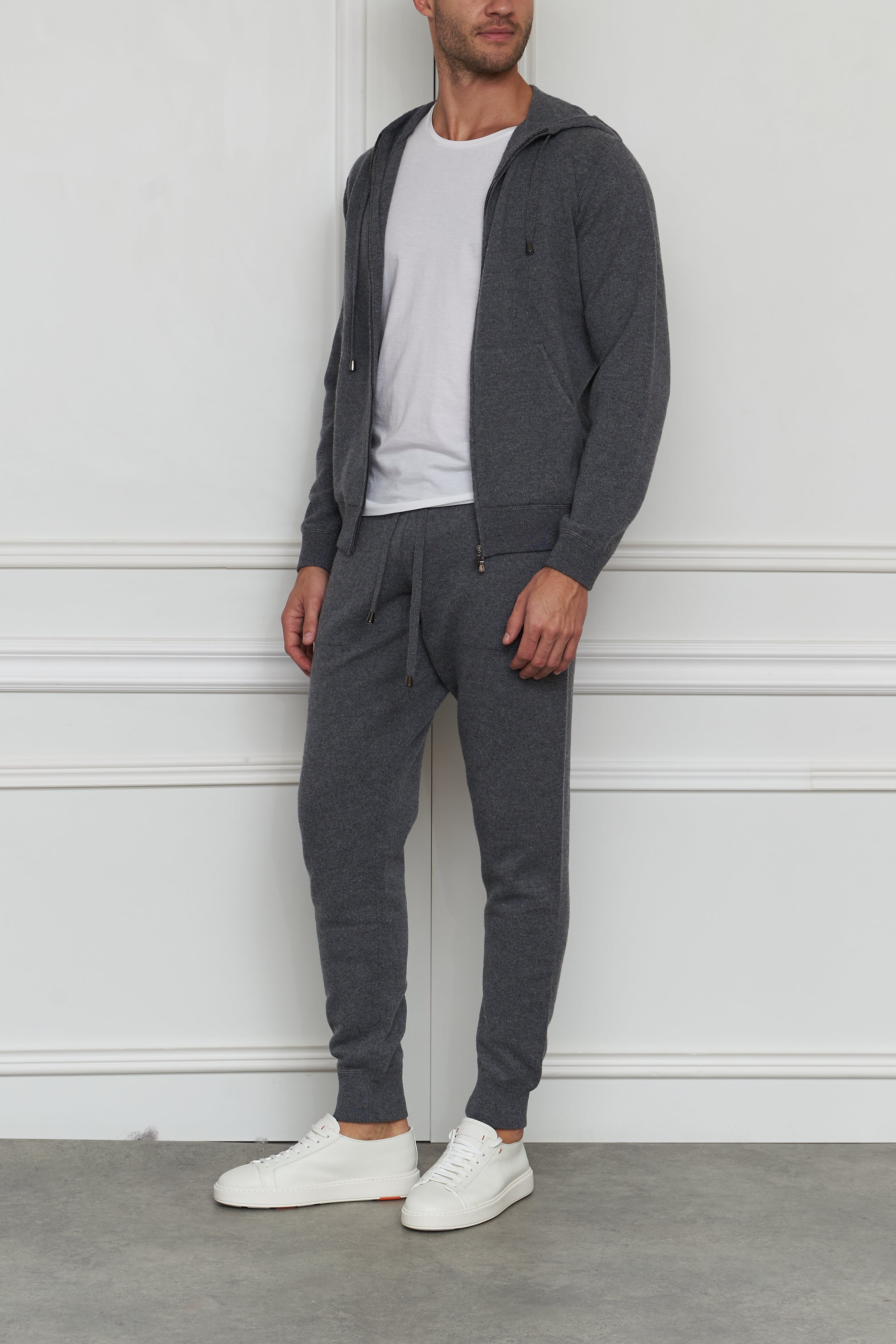 Cashmere Jogginghose in grau