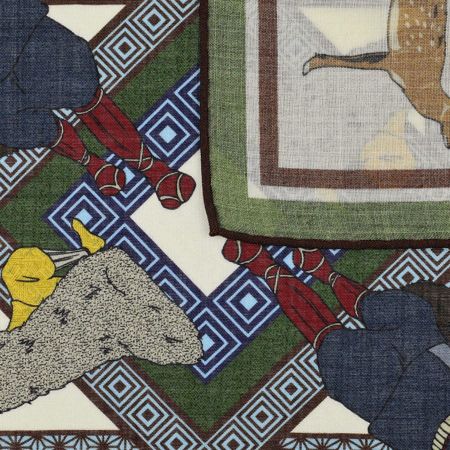 Einstecktuch in beige