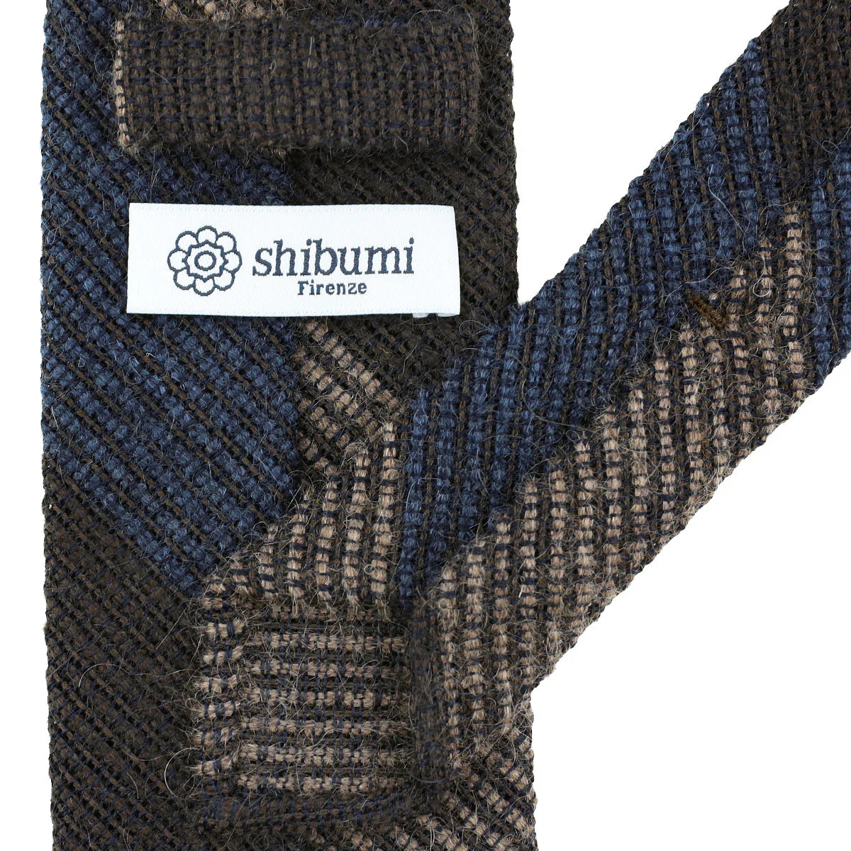 GESTREIFTE KRAWATTE IN BRAUN-BLAU