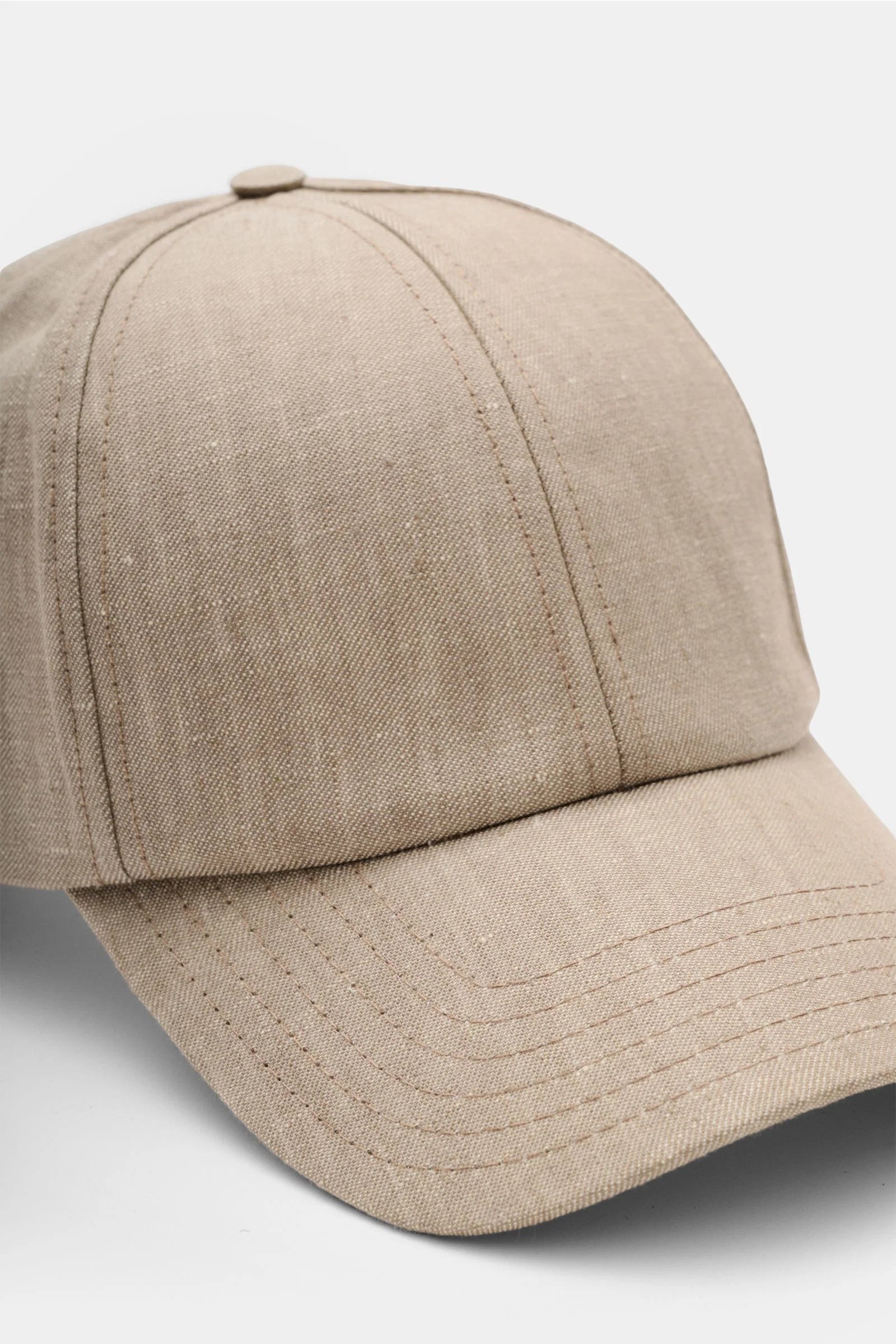 Baseball-Cap 'Linen' in taupe meliert