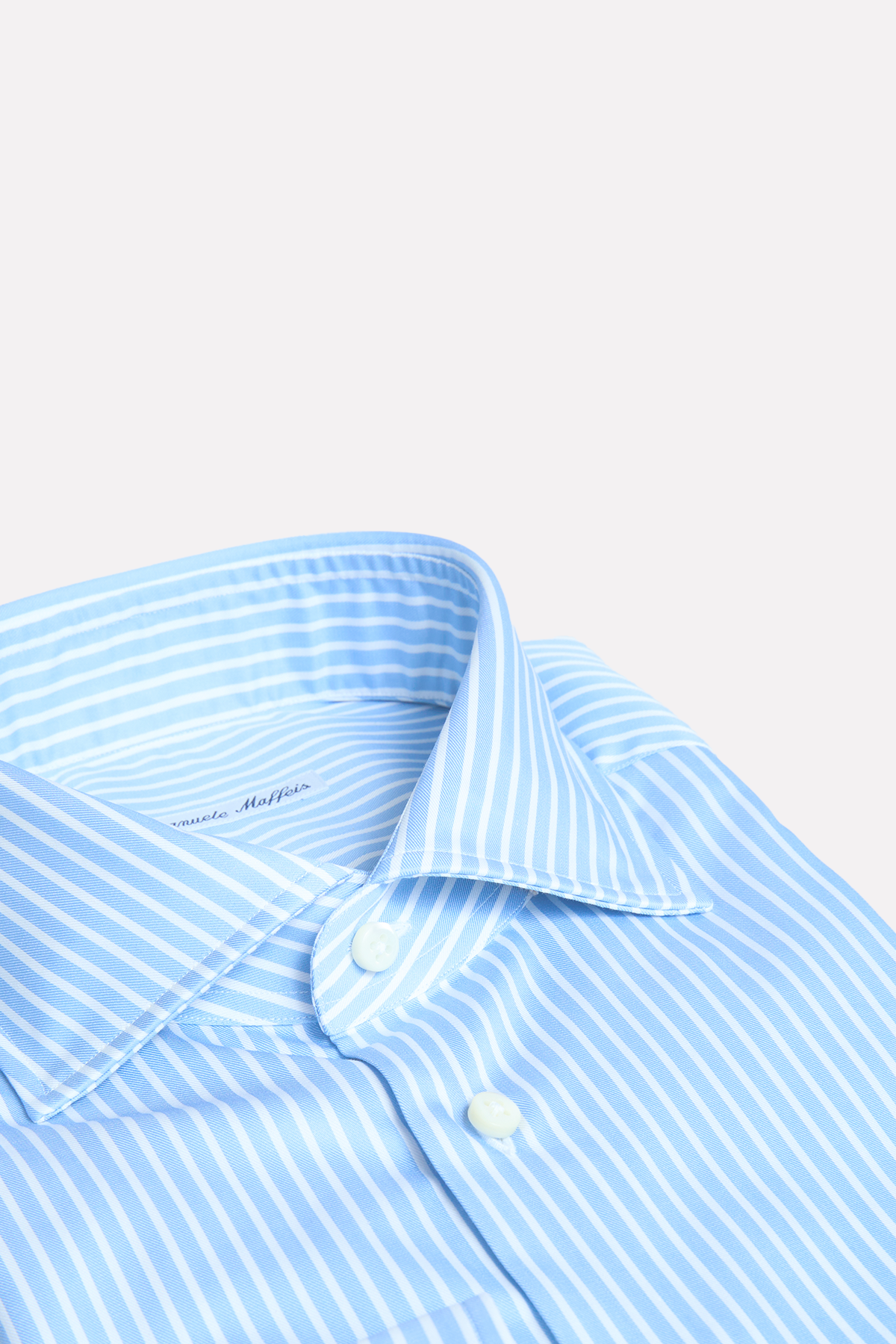 Blue and white striped shirt