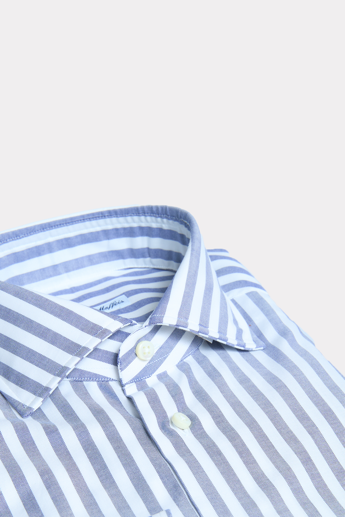 Blue and white striped shirt