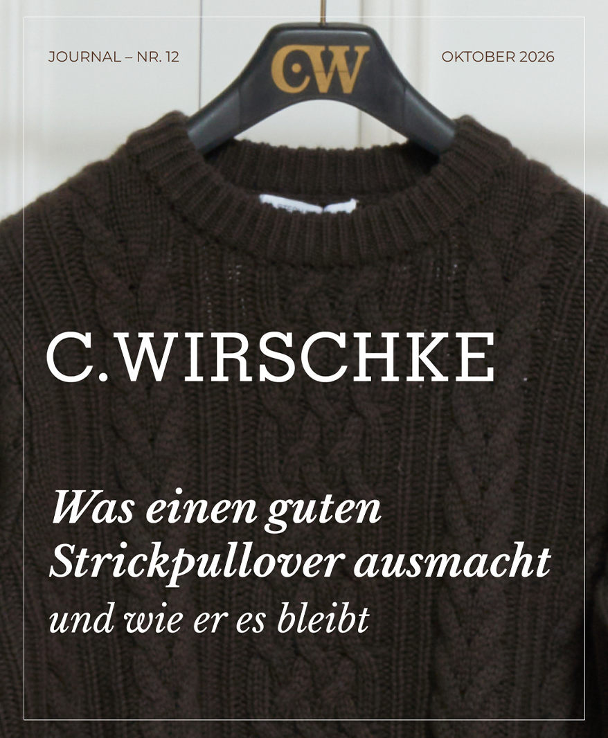Was einen guten Strickpullover ausmacht und wie er es bleibt ,Journal Nr. 12 | C. Wirschke Düsseldorf