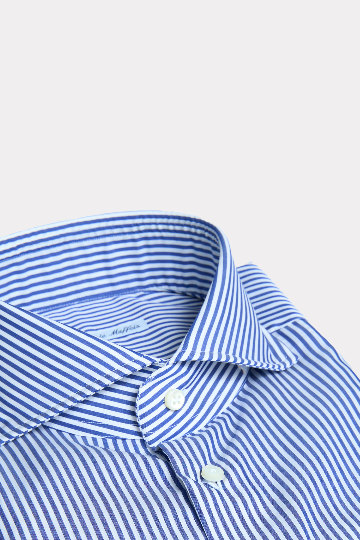 Blue and white striped shirt