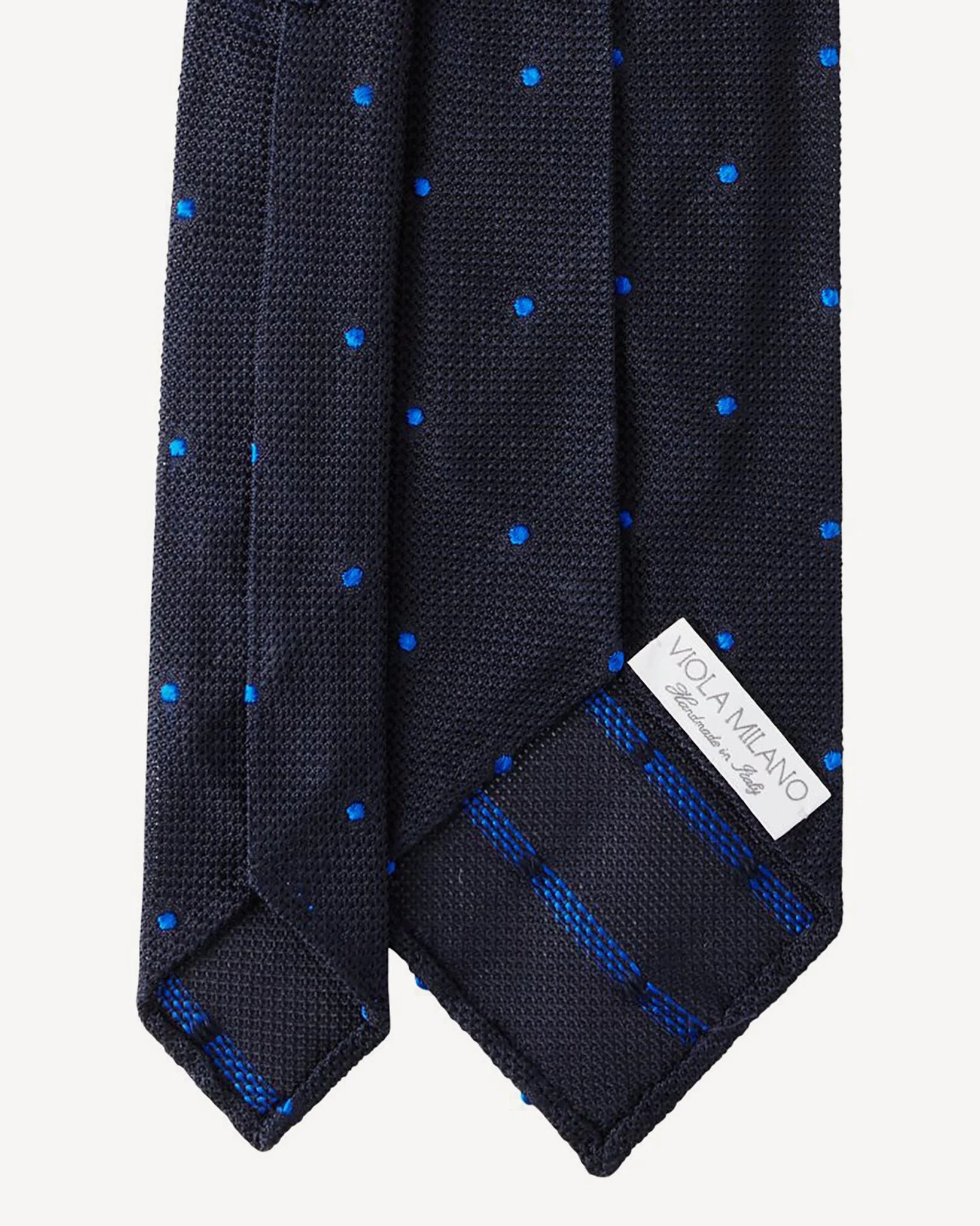 Krawatte in blau-royal gepunktet