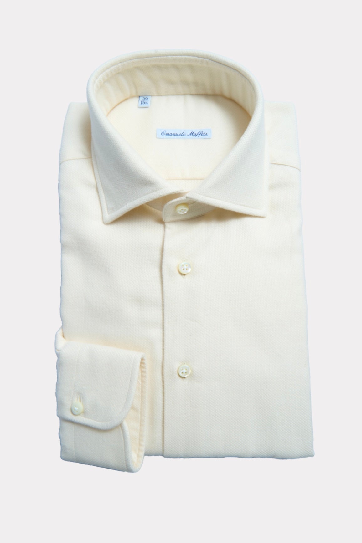 Flannel shirt in cream
