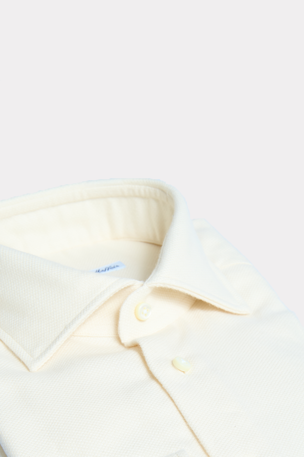 Flannel shirt in cream