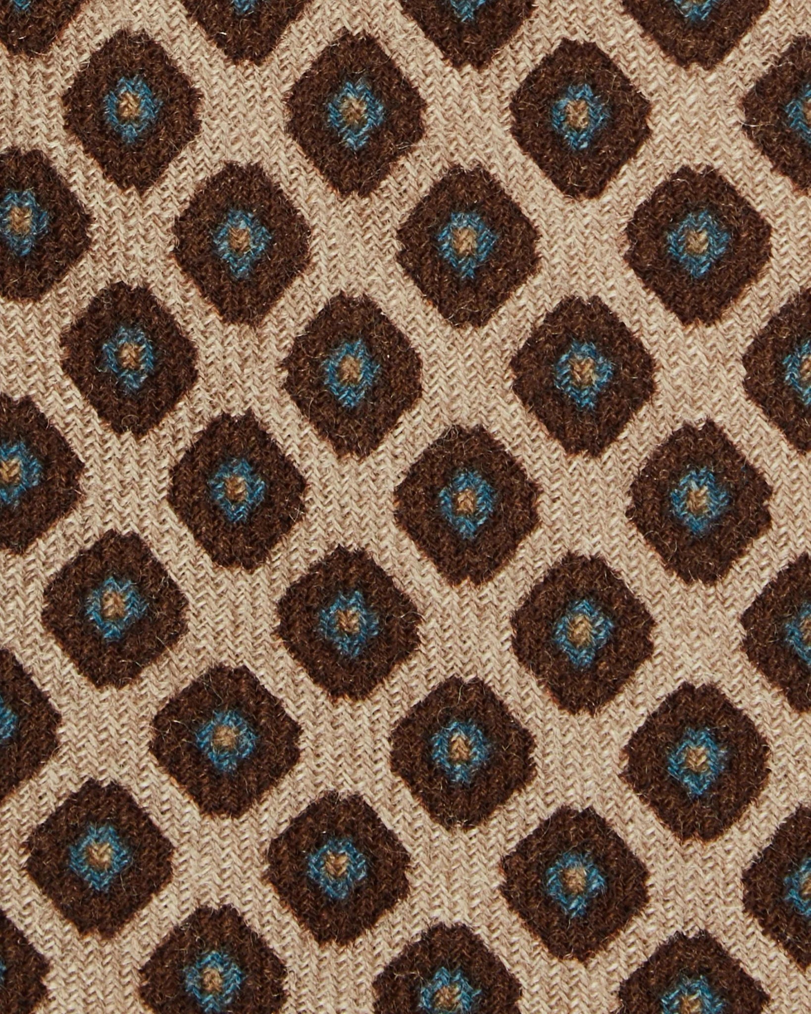 Wool tie in brown