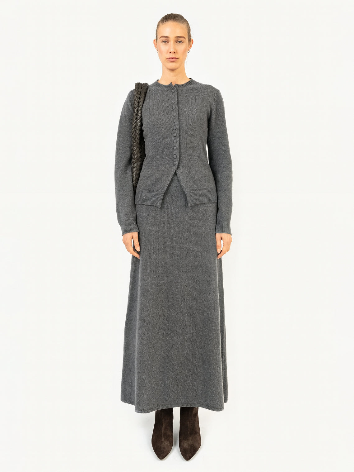 'Celina' Cardigan in shadow