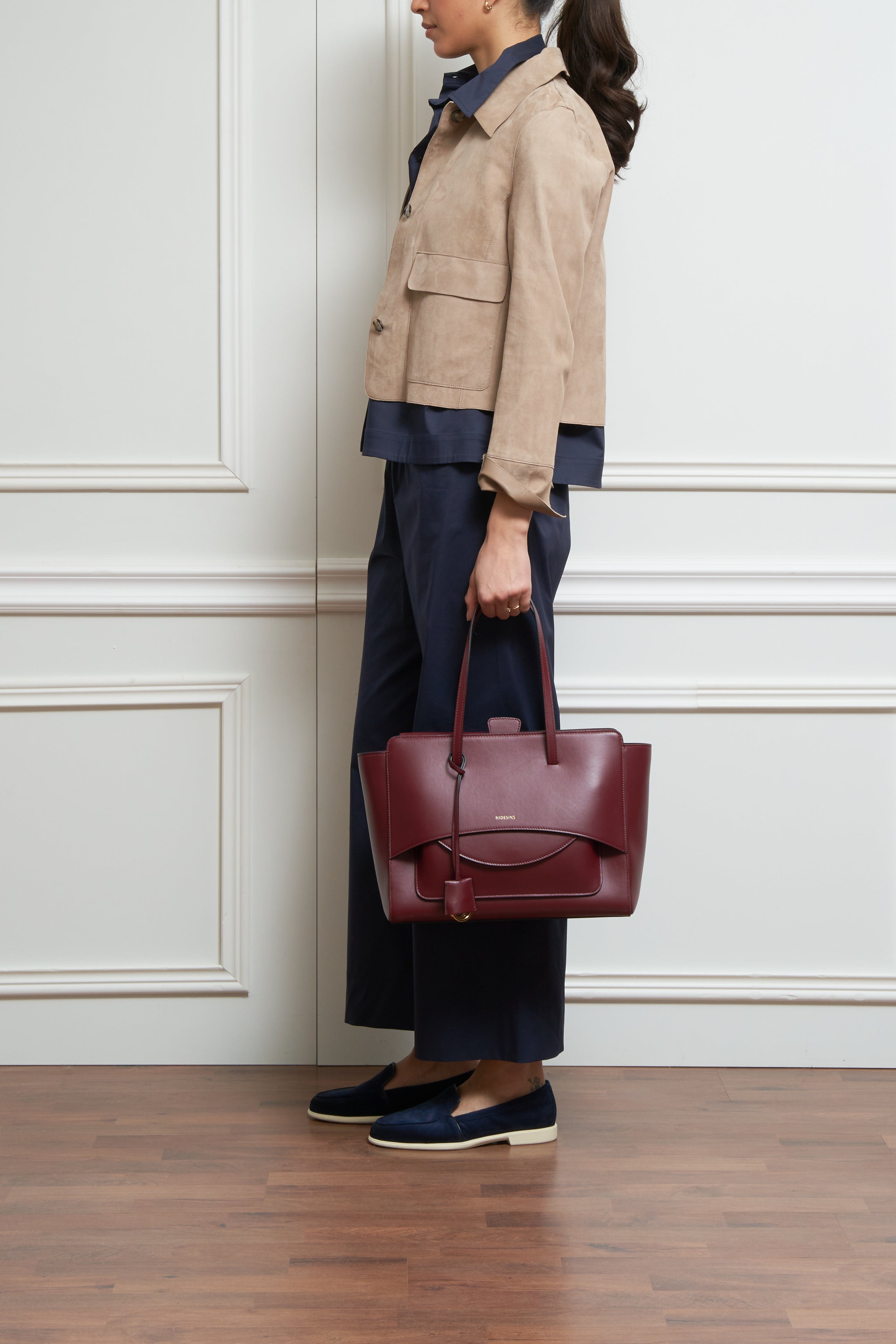 Wildlederjacke in beige