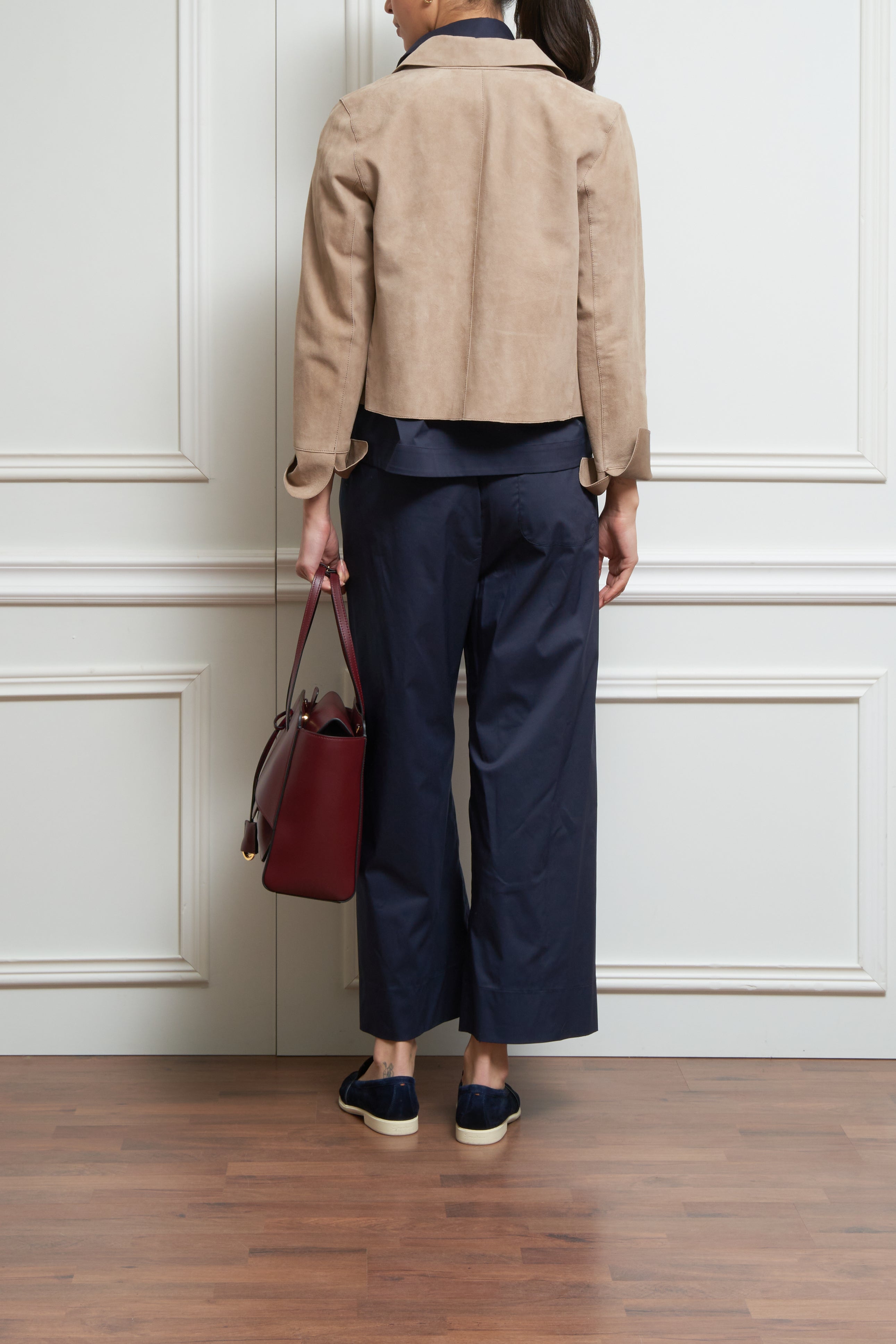 Wildlederjacke in beige