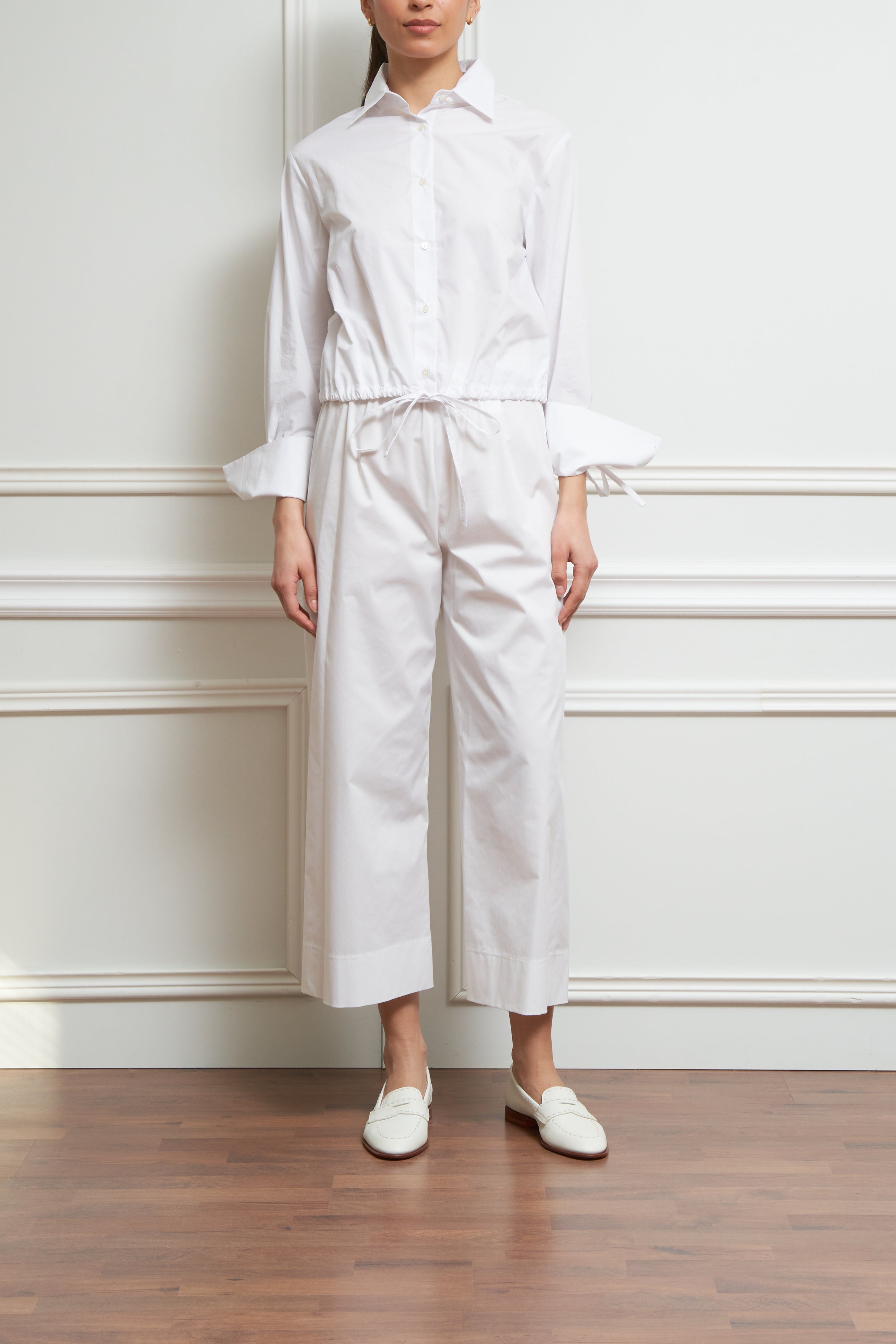 Gerade Hose in weiß