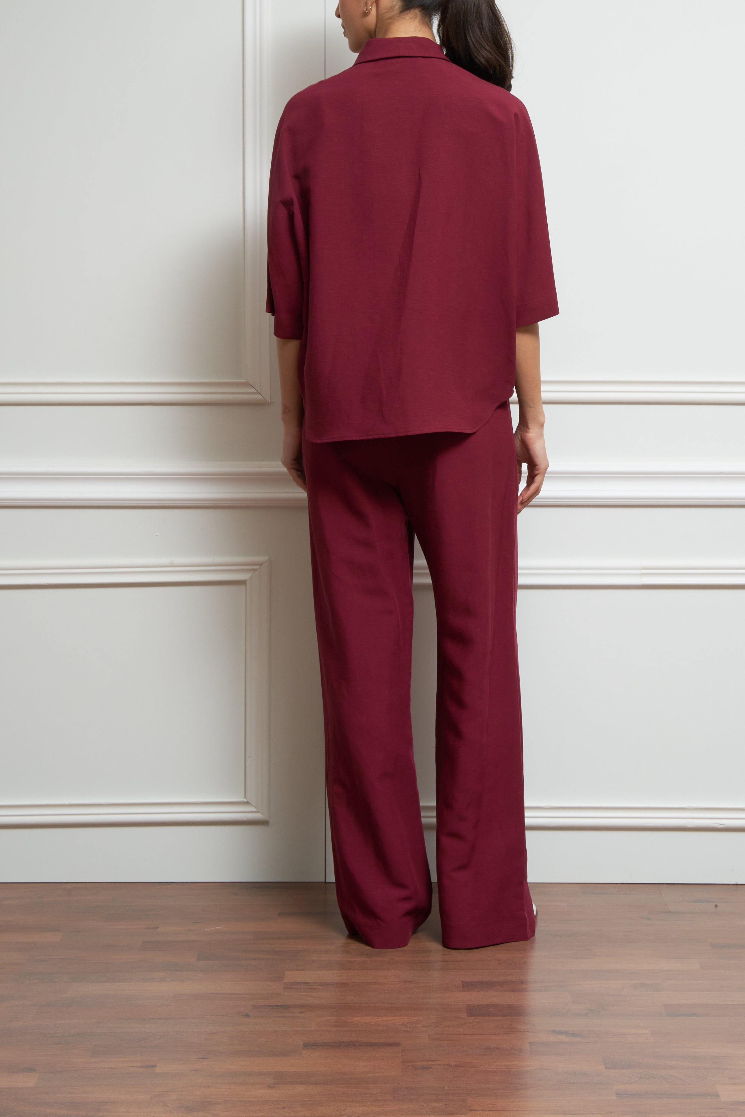 Zweiteiler in bordeaux