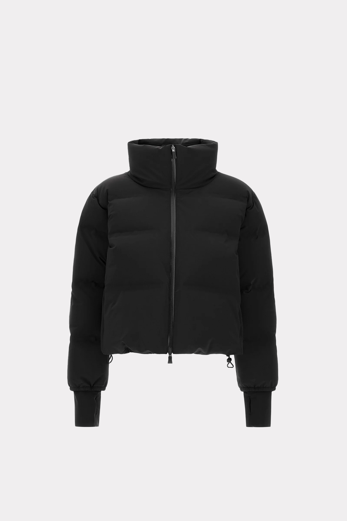 Kurze Daunenjacke in schwarz