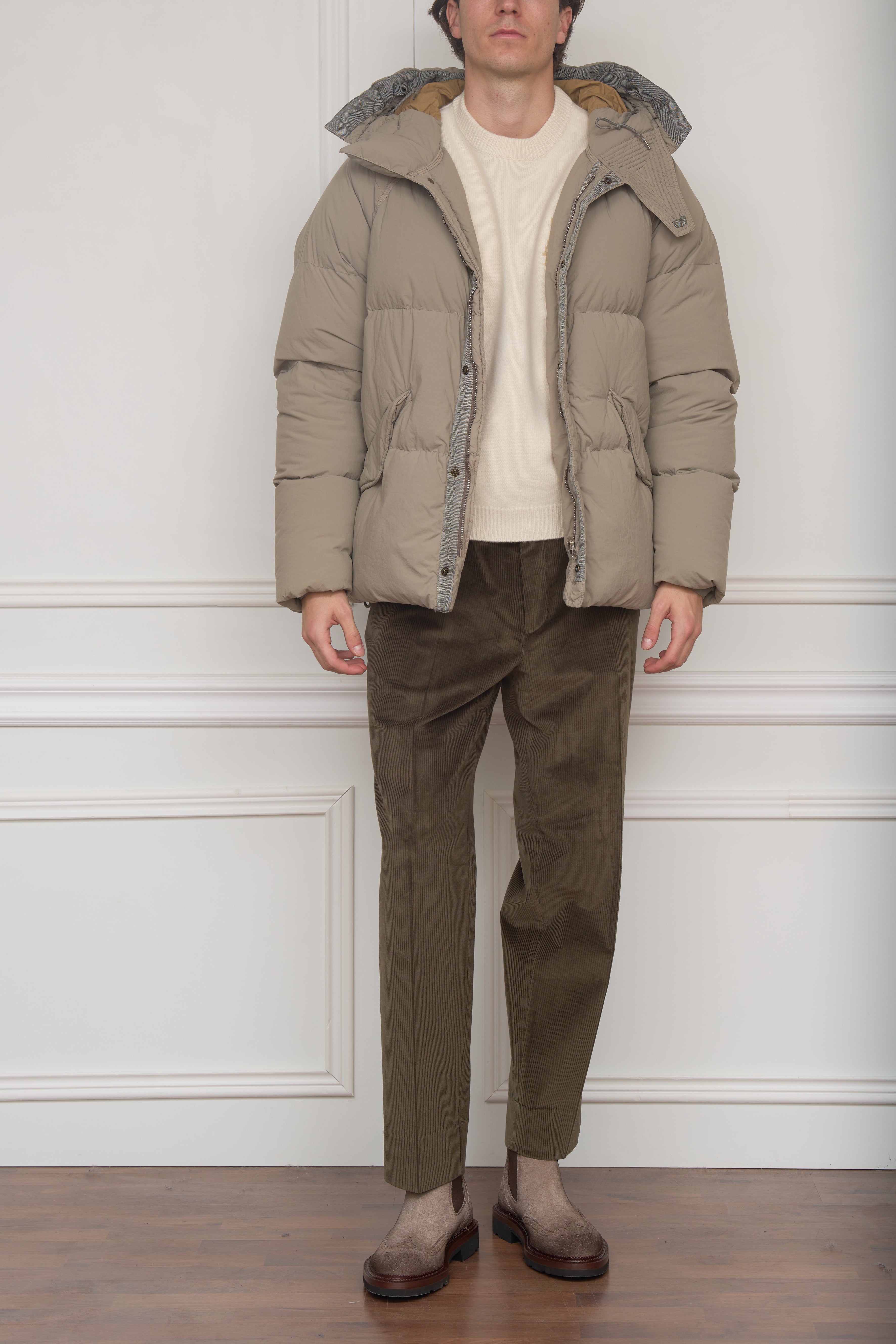 Daunenjacke in beige