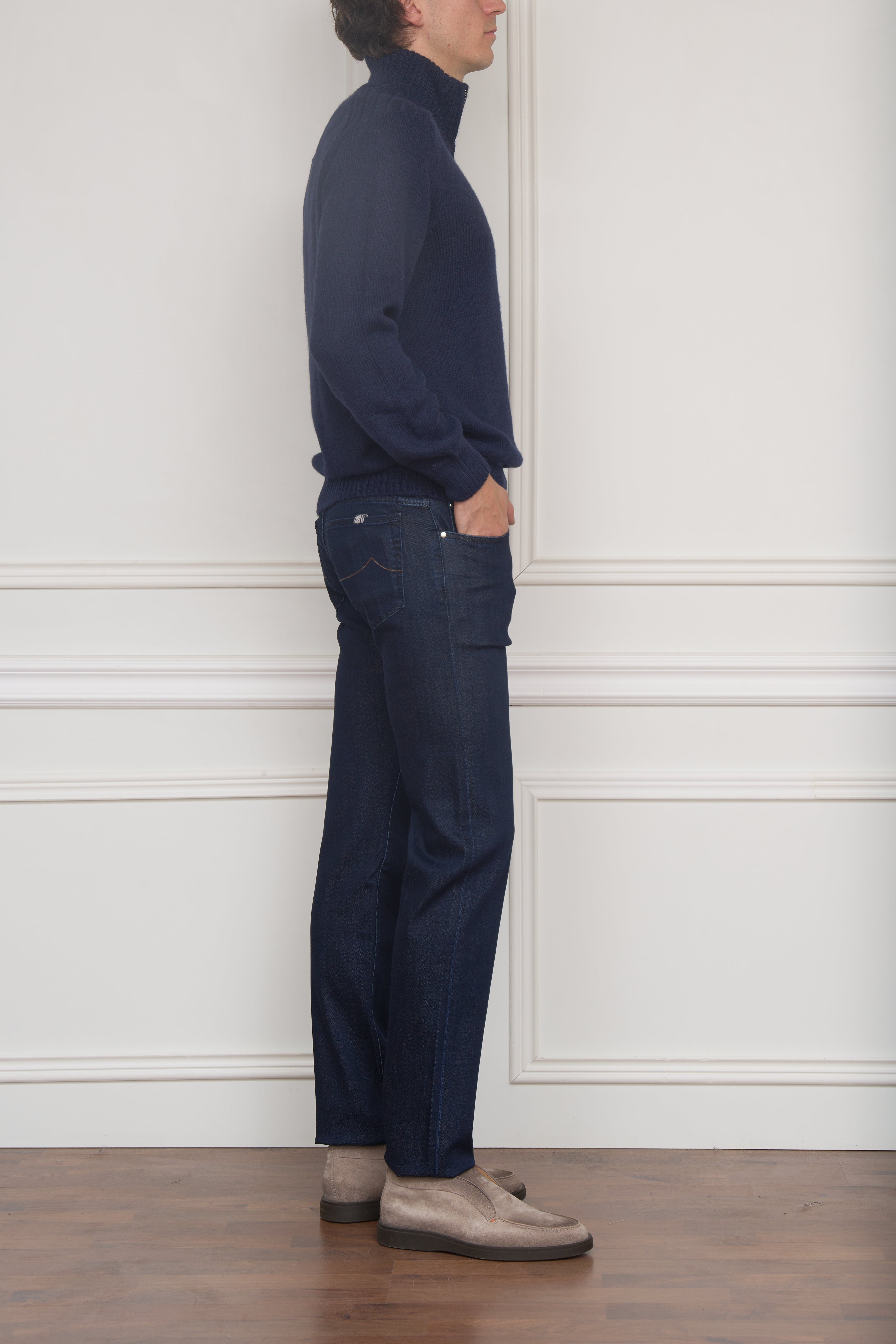 Kaschmir Troyer in navy