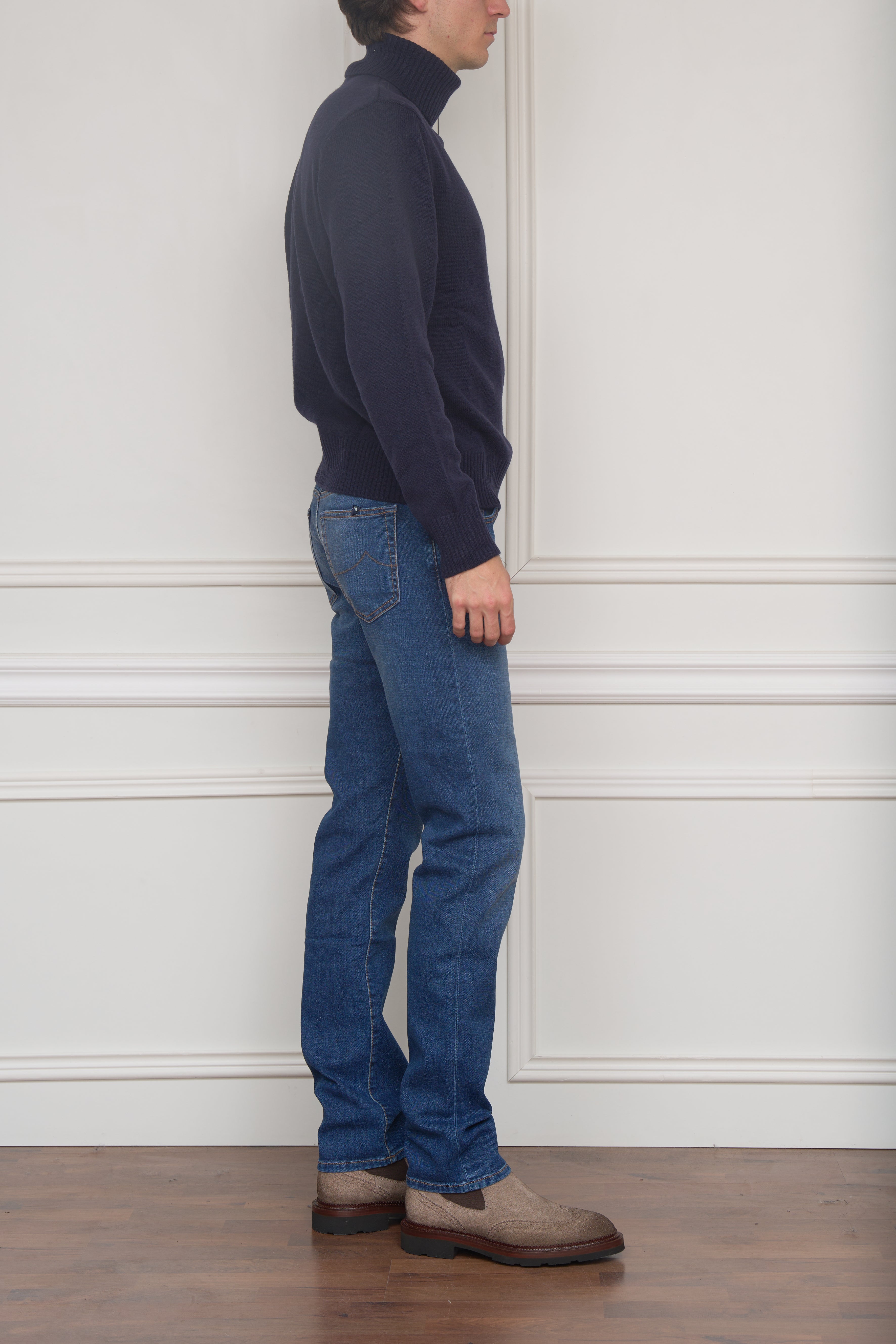 Rollkragen Pullover in navy