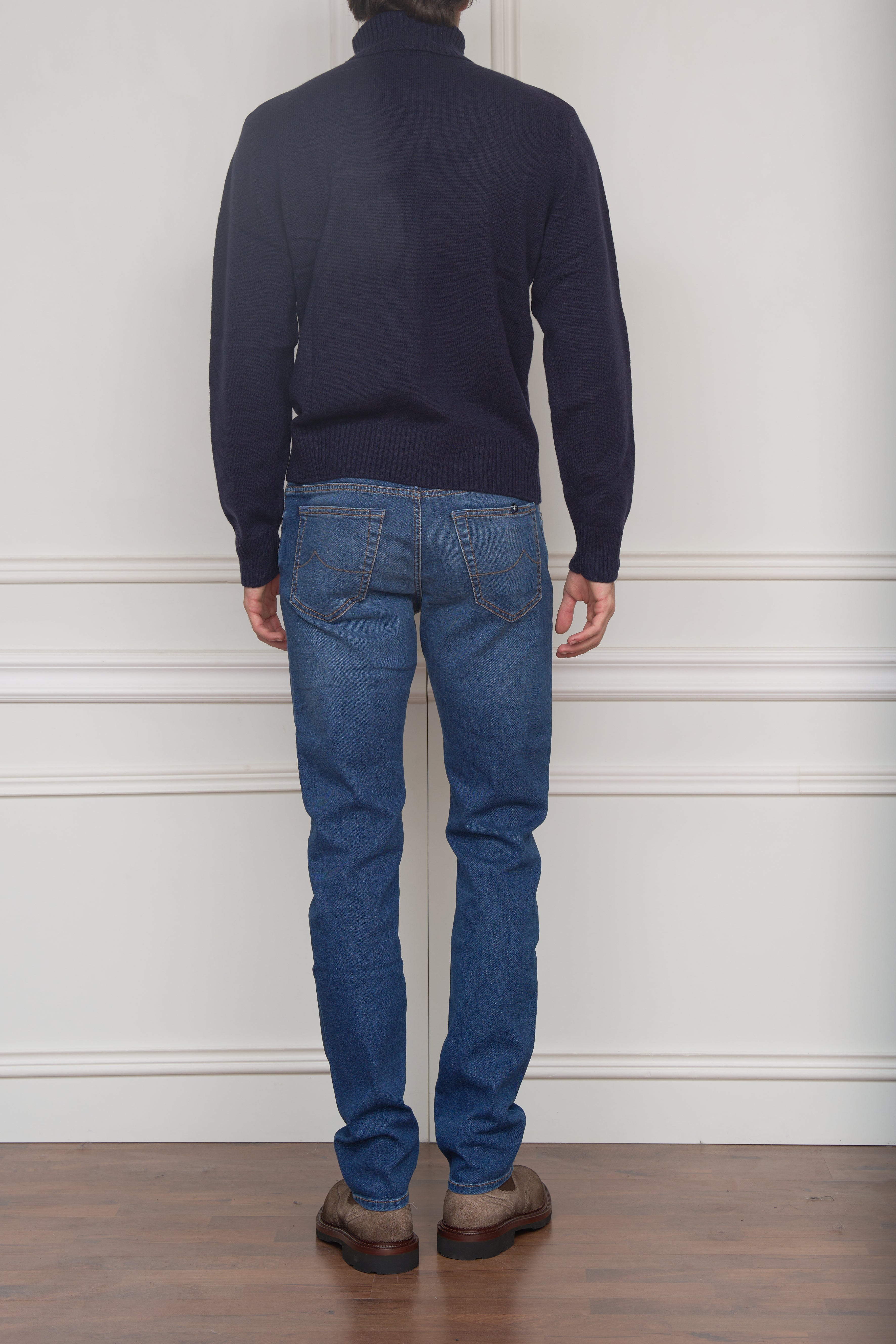 Rollkragen Pullover in navy