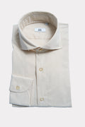 beige and white striped