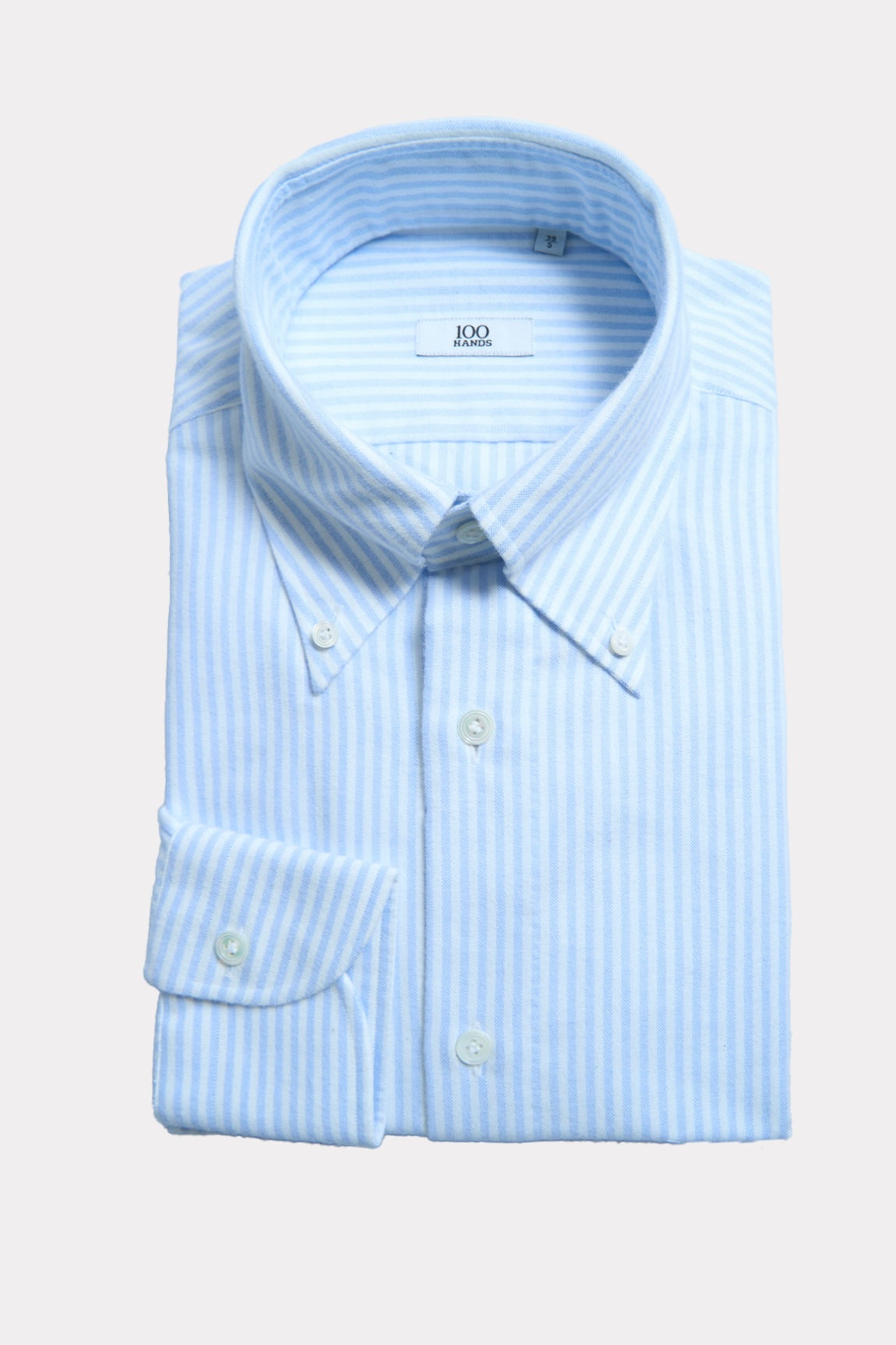 Blue and white striped shirt