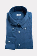 blue herringbone shirt
