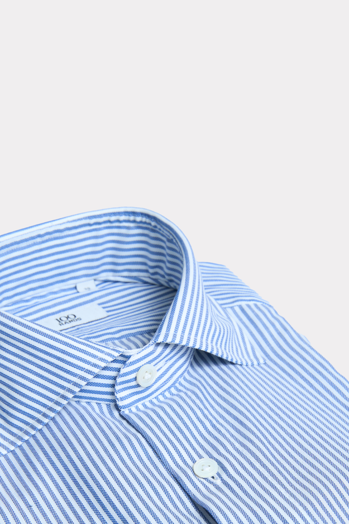 Blue and white striped shirt