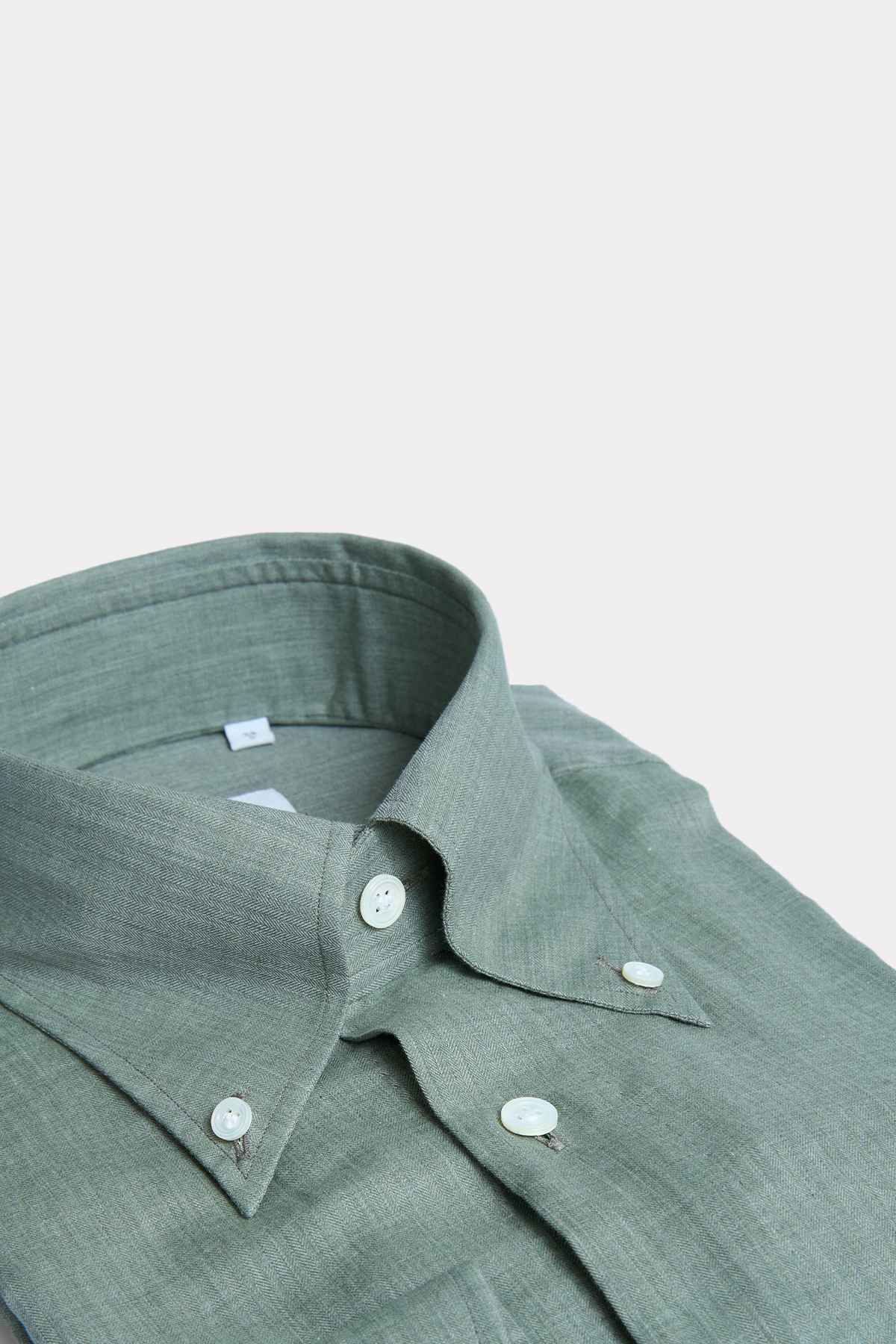 Herringbone shirt in green