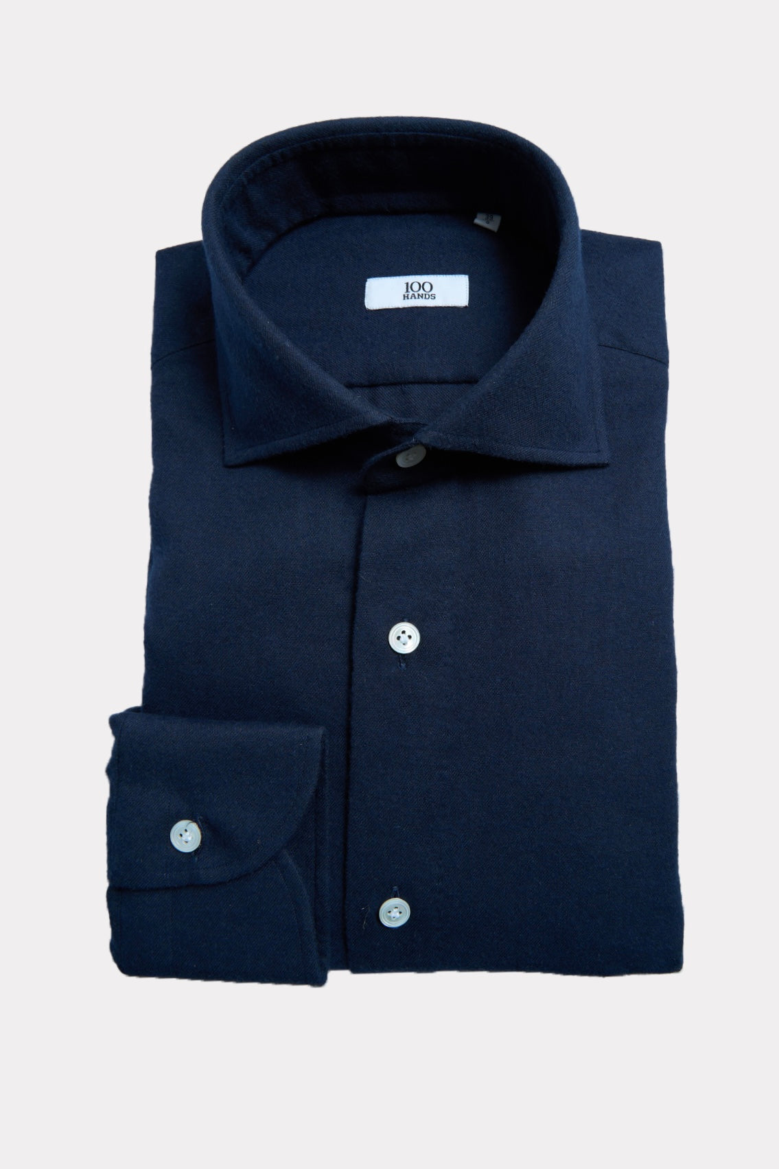 Flannel shirt in navy